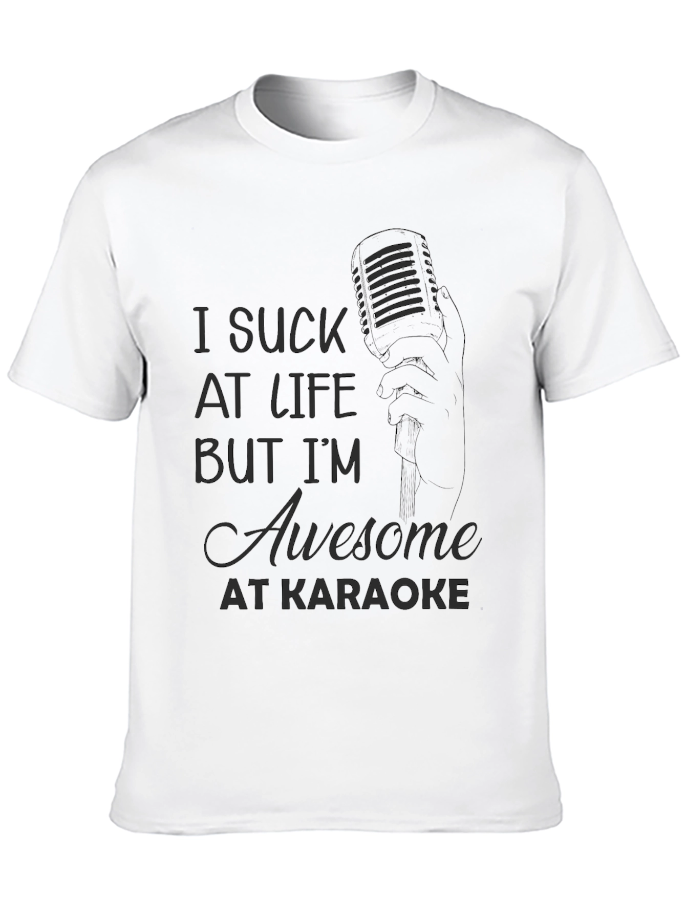 Black Awesome At Karaoke T-Shirt view 10