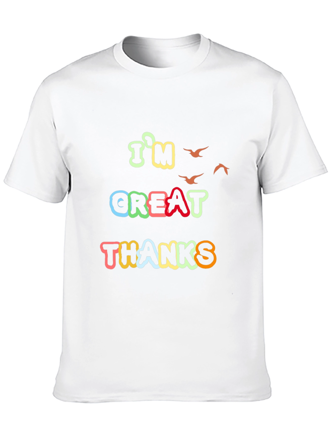 Black I'm Great Thanks Graphic Tee view 10