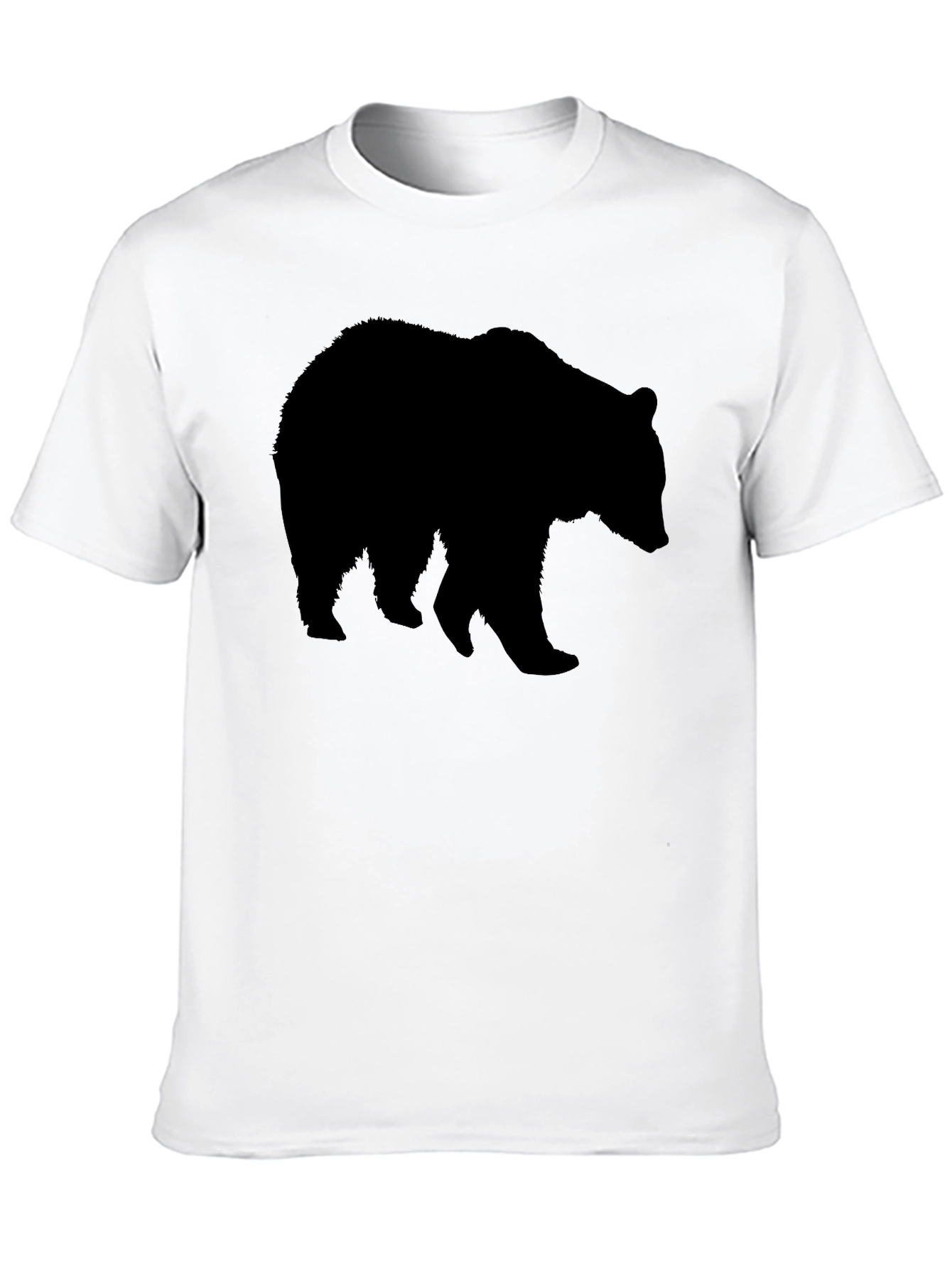 Black Bear Silhouette Black T-Shirt view 10