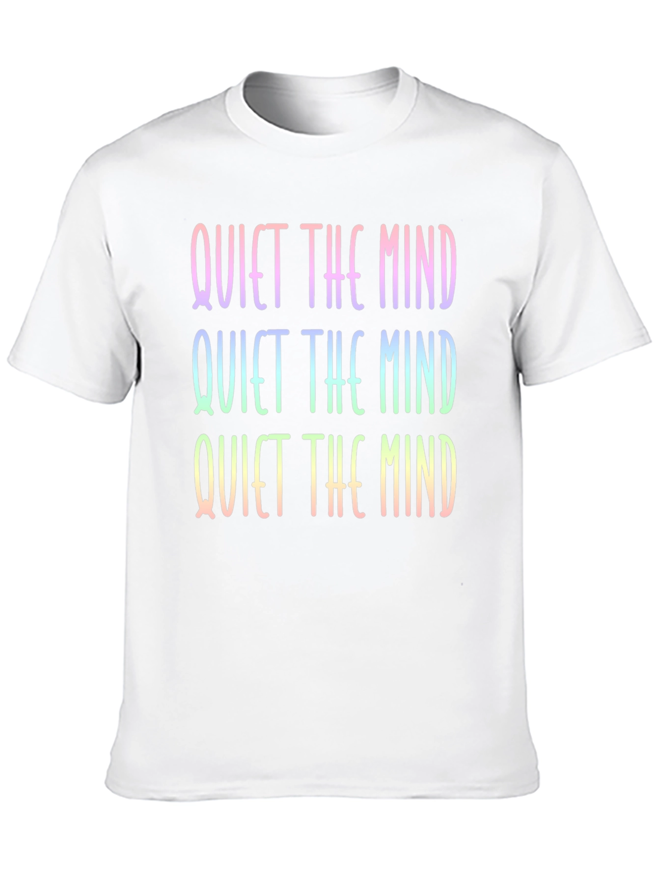 Black Quiet The Mind Graphic T-Shirt - Relaxed Fit Cotton Tee view 10