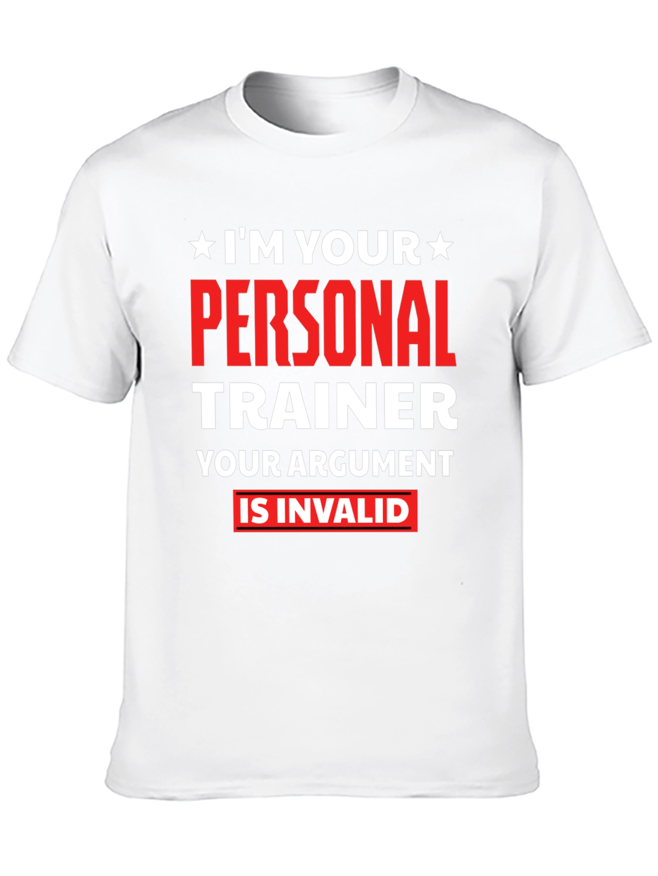 Black Personal Trainer T-Shirt - Your Argument Is Invalid view 10