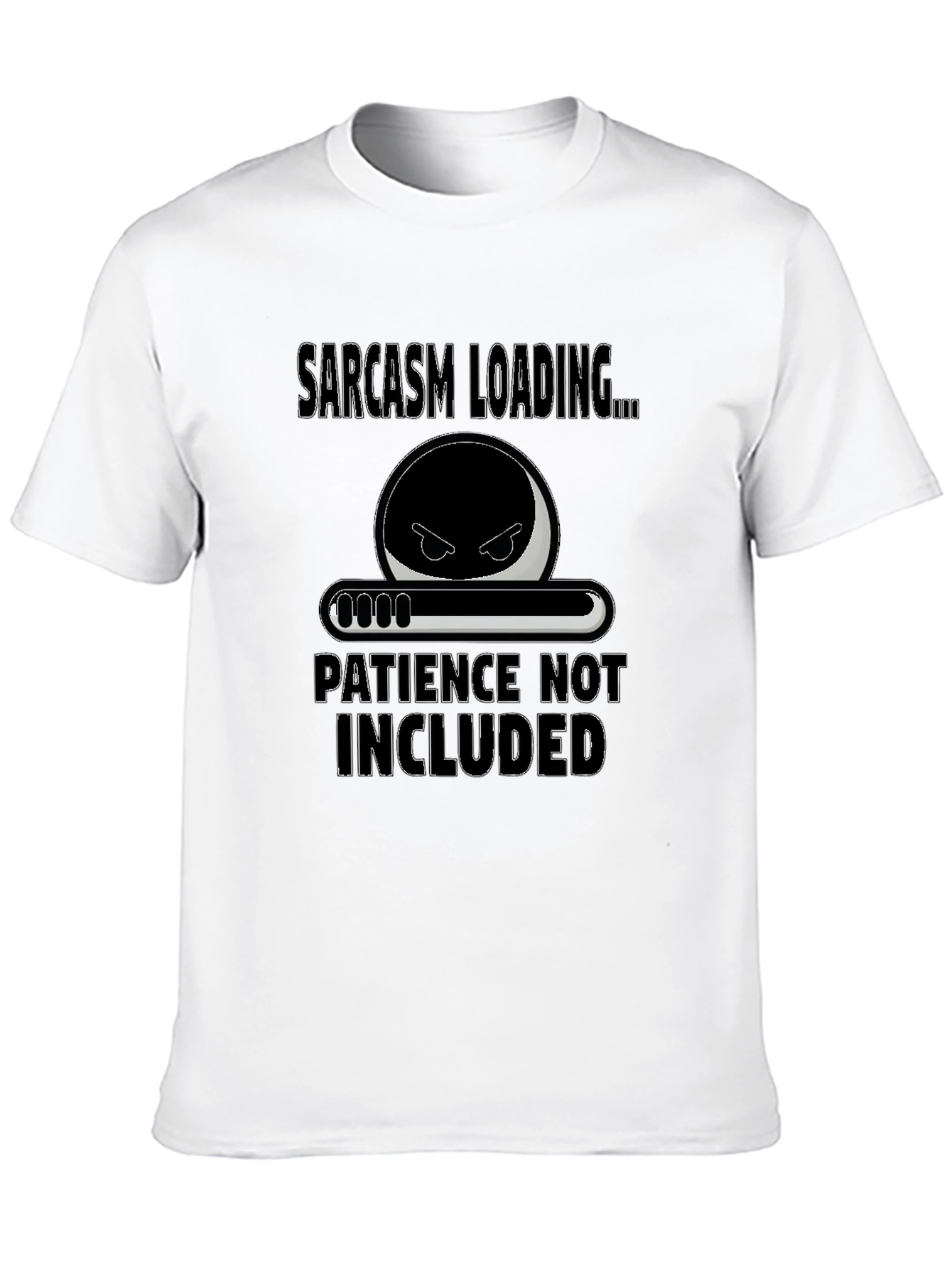 Black Sarcasm Loading Graphic Tee view 10