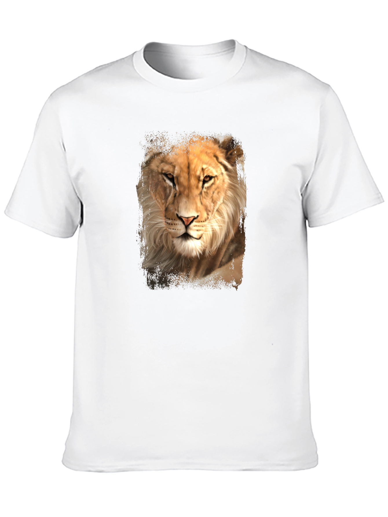 Black Lion Graphic Tee - Black Casual T-Shirt view 10