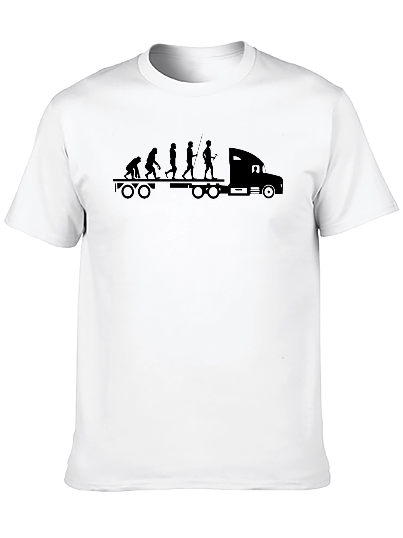 Black Truck Evolution T-Shirt - Black Crew Neck view 10