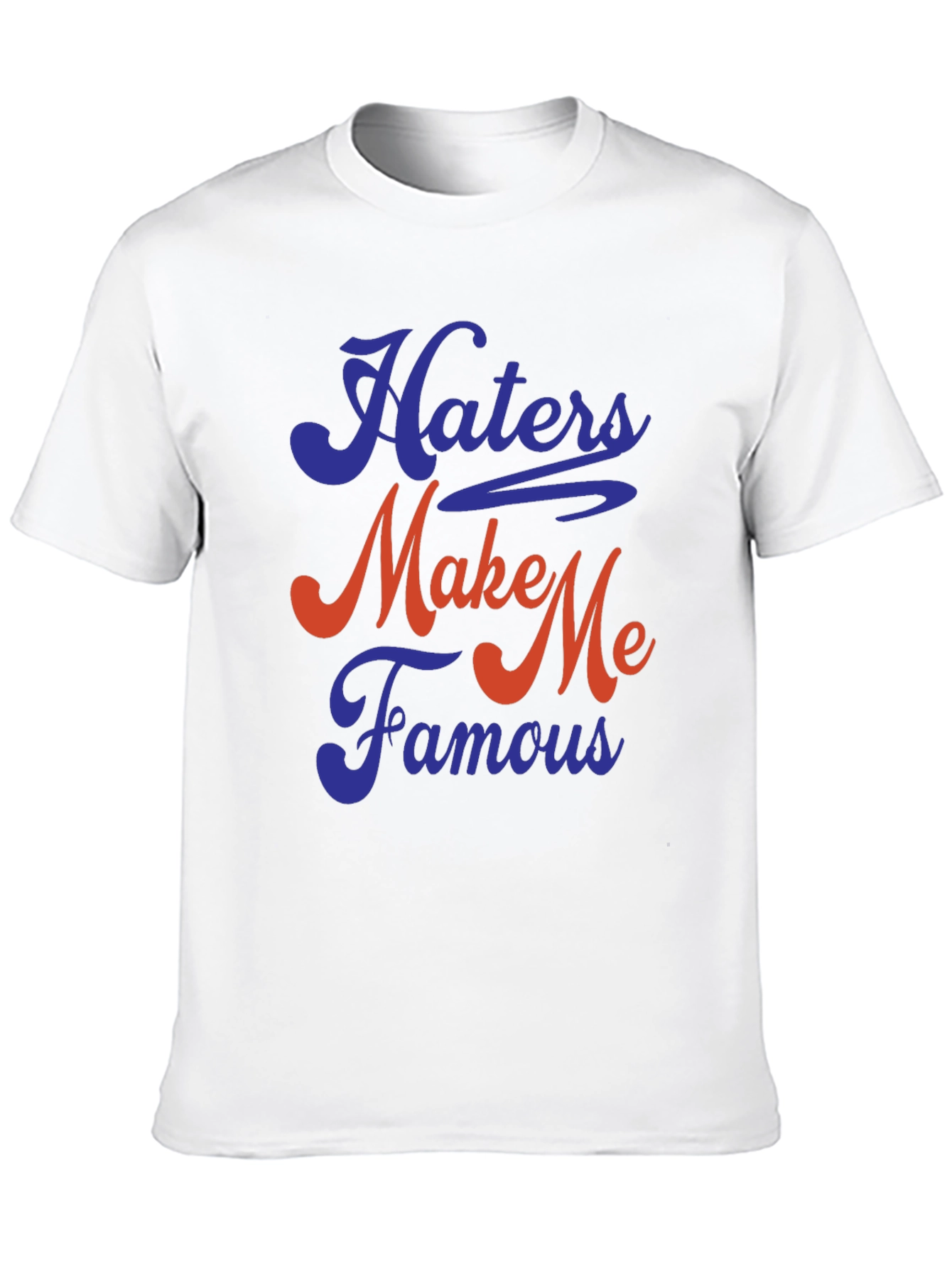 Black Haters Make Me Famous Graphic Tee - Soft Cotton Blend view 10