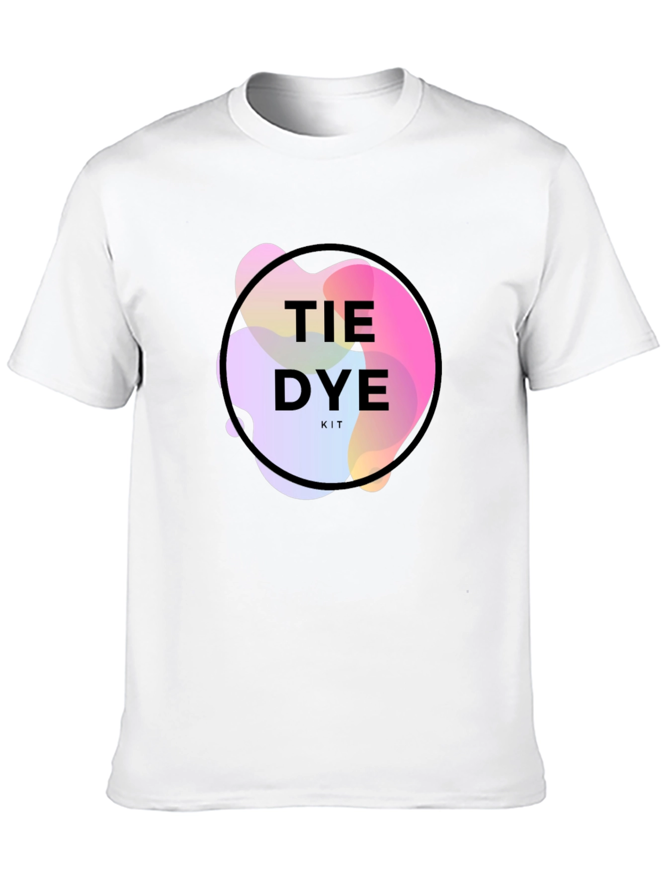 Black Tie Dye Kit Graphic Black T-Shirt view 10