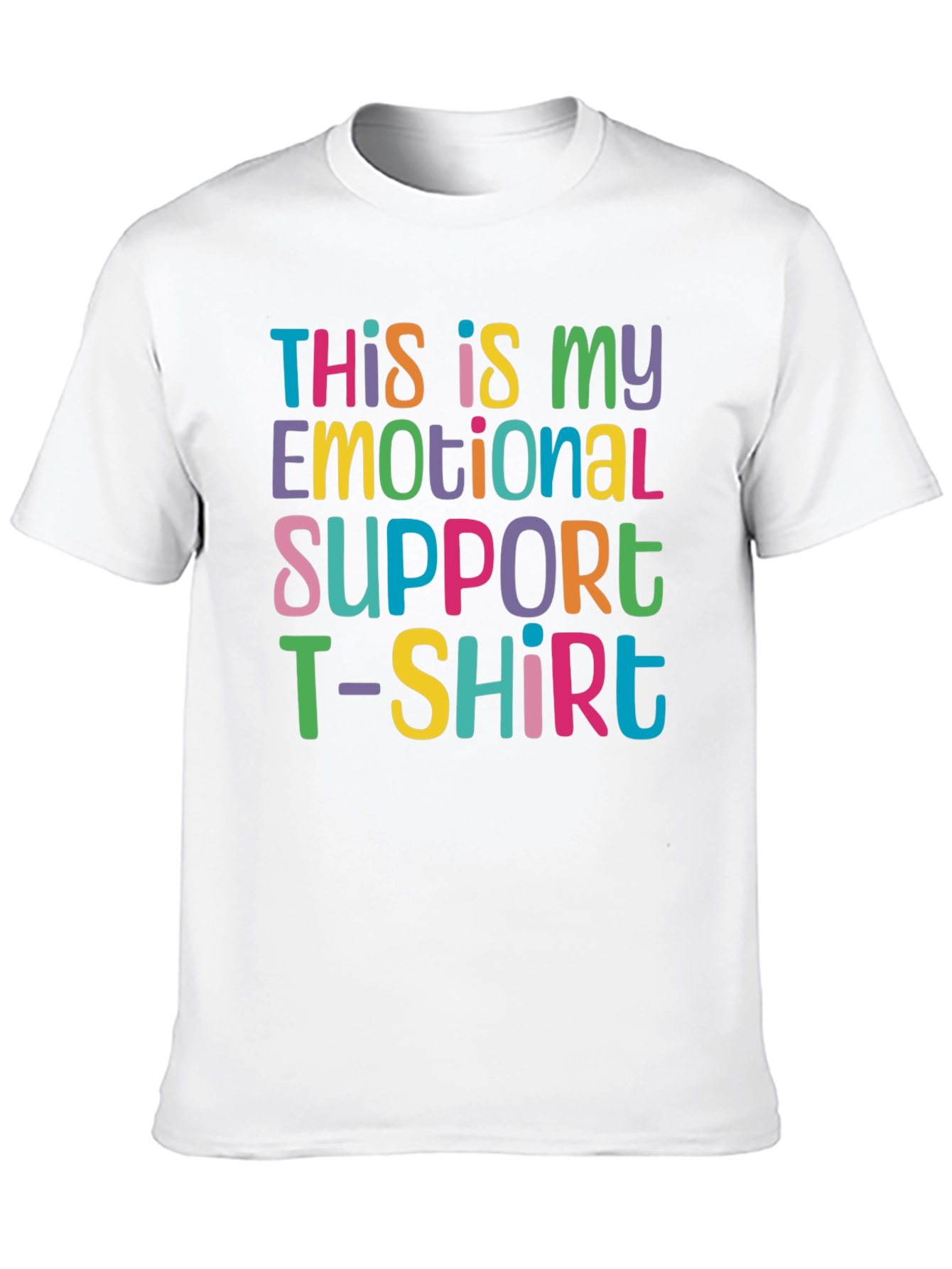 Black Emotional Support T-Shirt - Funny Comfort Tee view 10