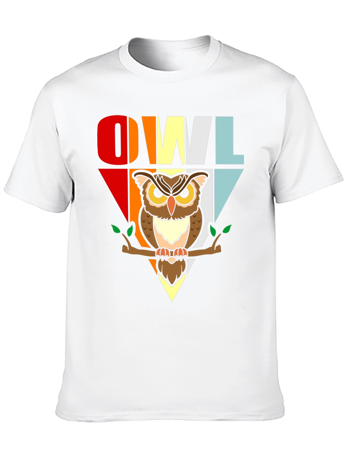 Black Retro Owl T-Shirt - Cute Bird Graphic Tee view 10