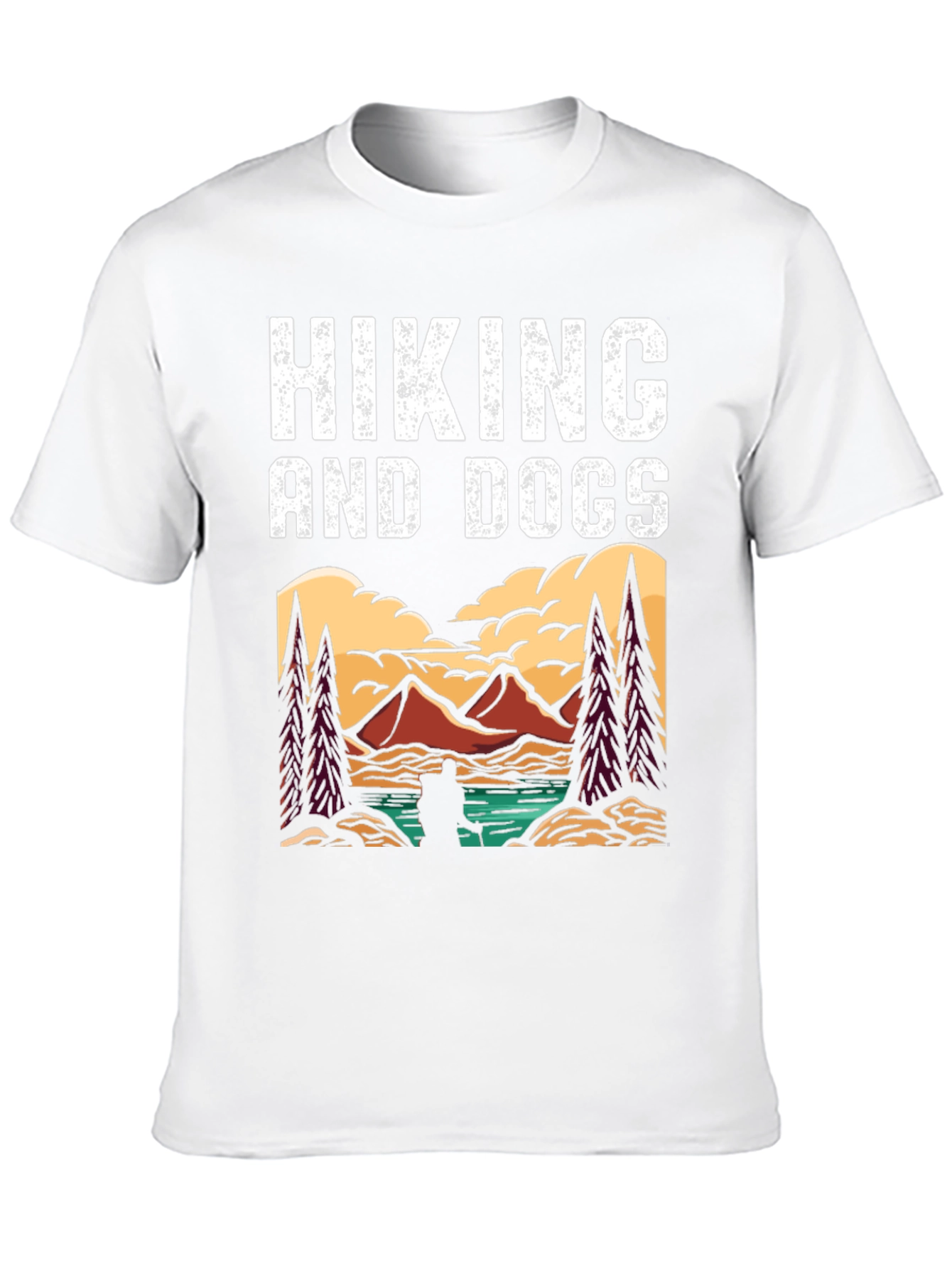 Black Hiking and Dogs Graphic Tee view 10
