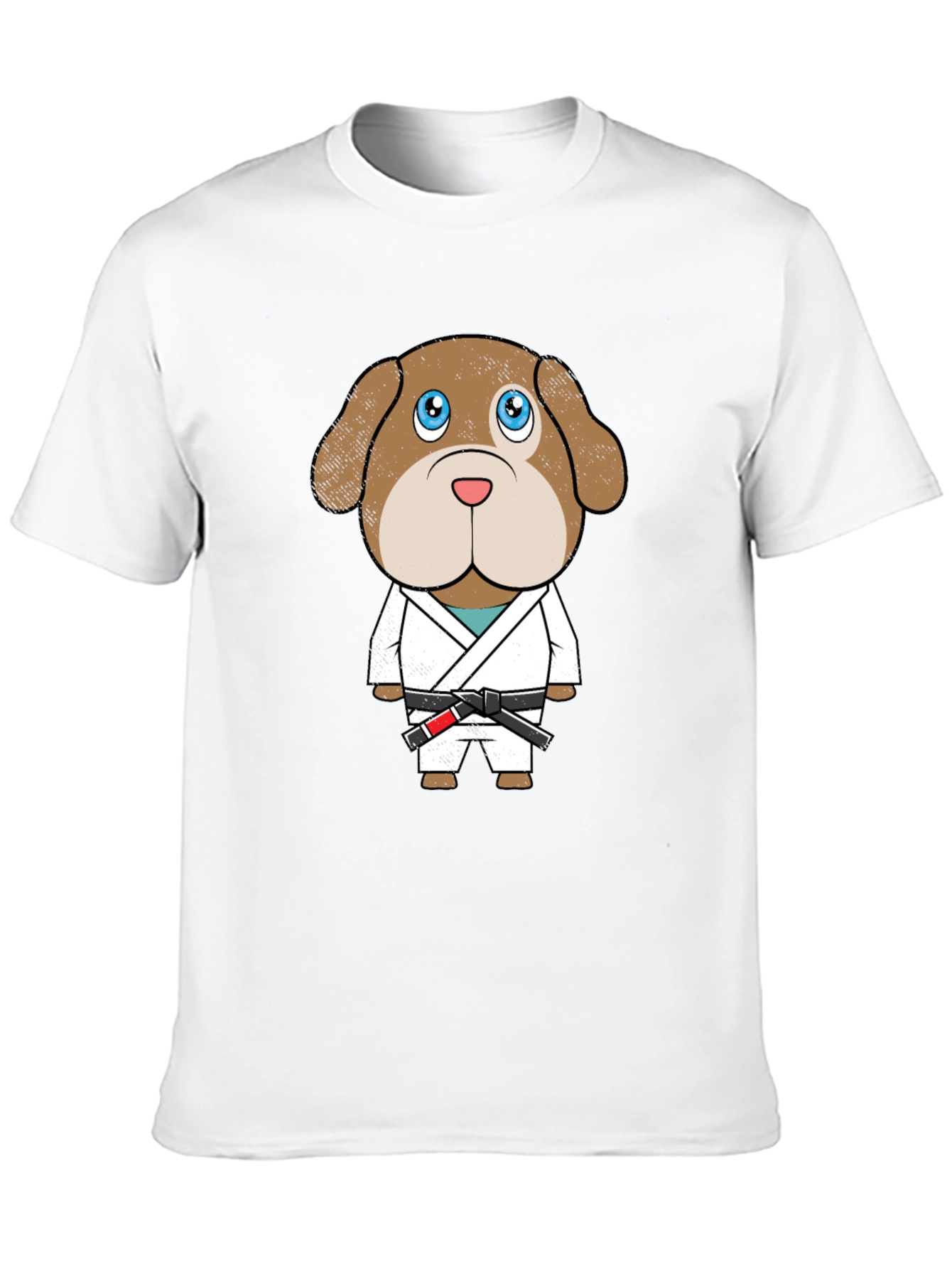 Black Dog Jiu Jitsu T-Shirt - Cartoon Graphic Tee view 10