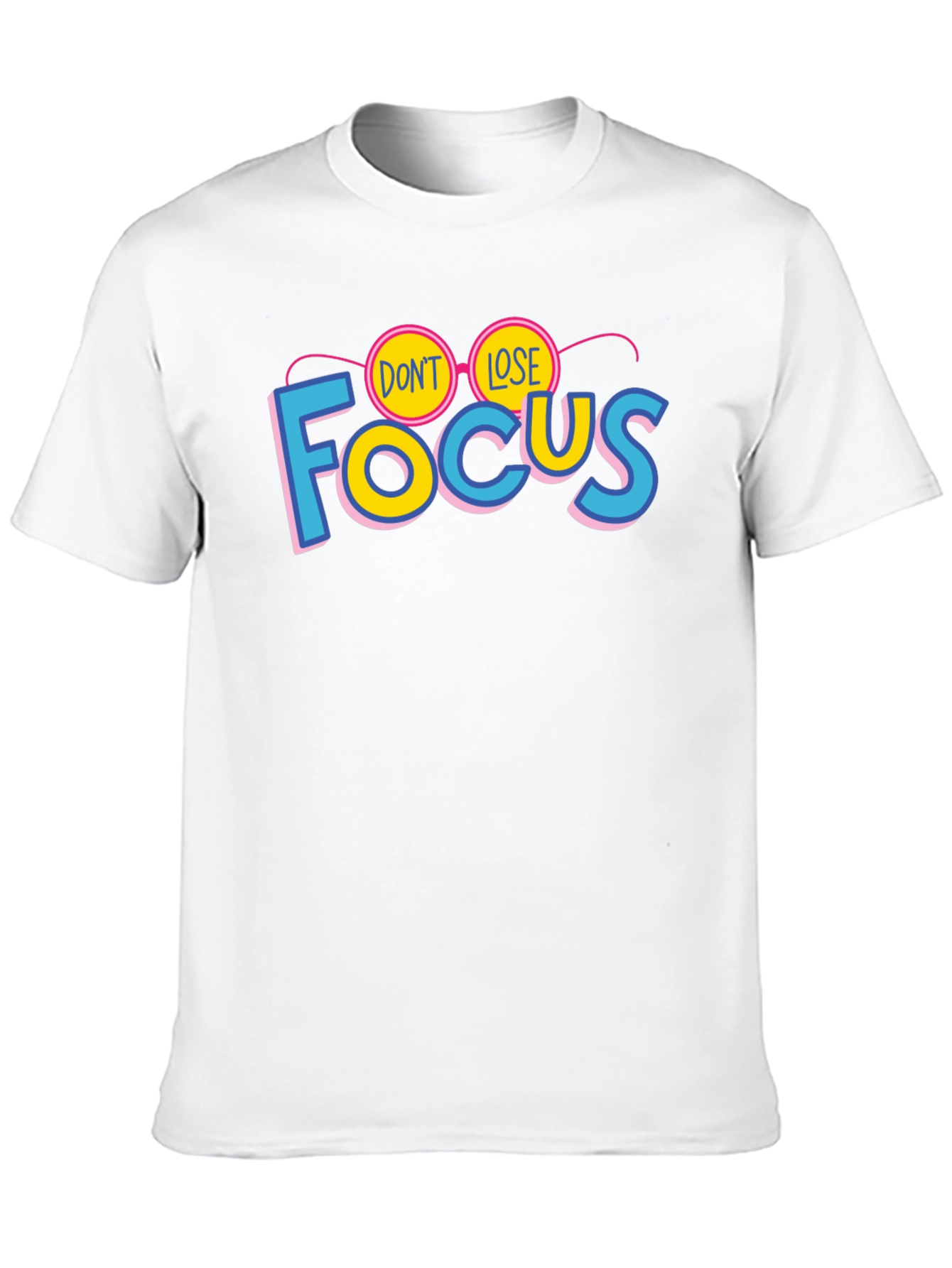 Black Don't Lose Focus Graphic T-Shirt - Stylish Cotton Tee view 10