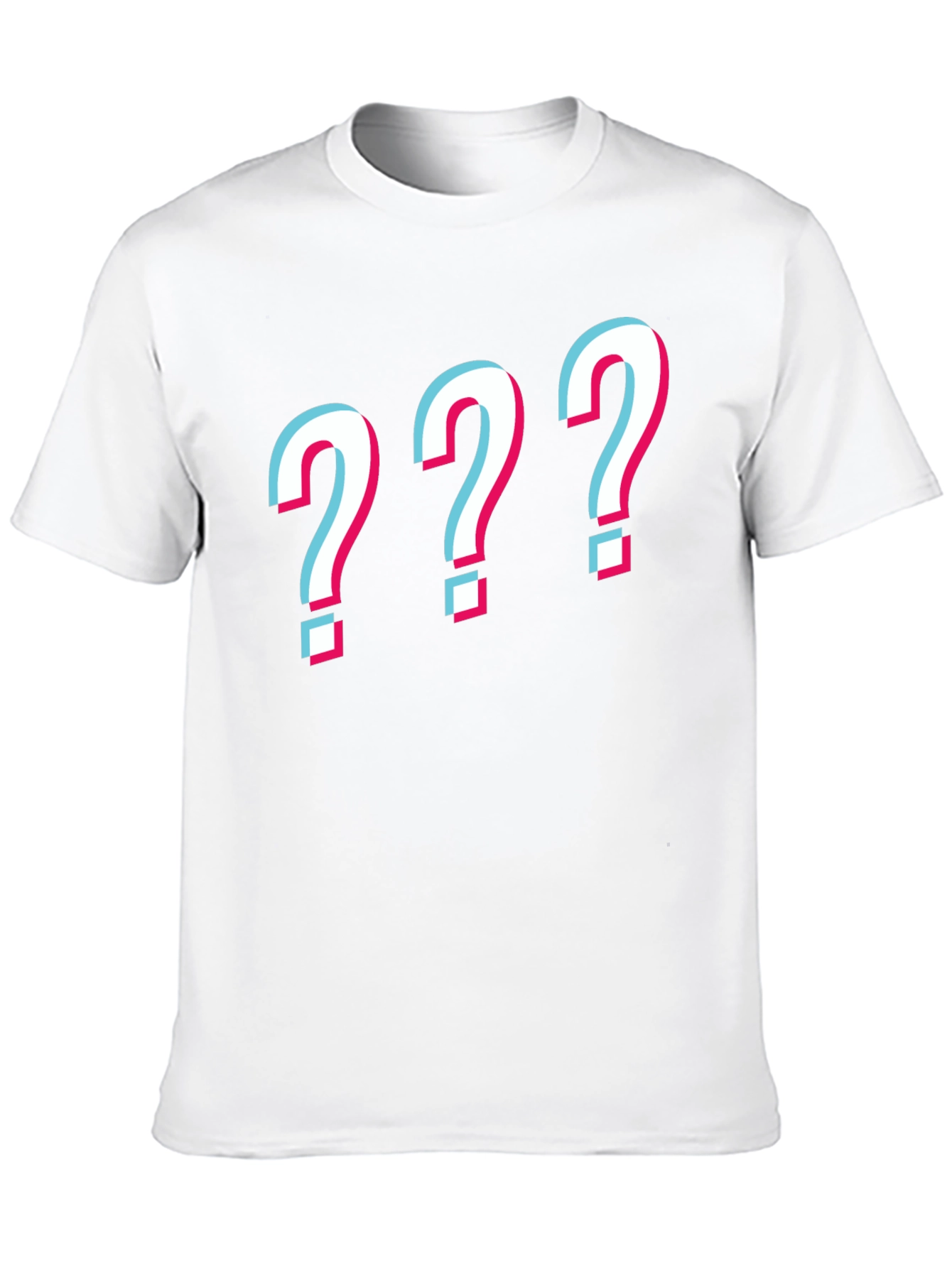 Black Question Mark Graphic Tee - Mens Black T-Shirt view 10