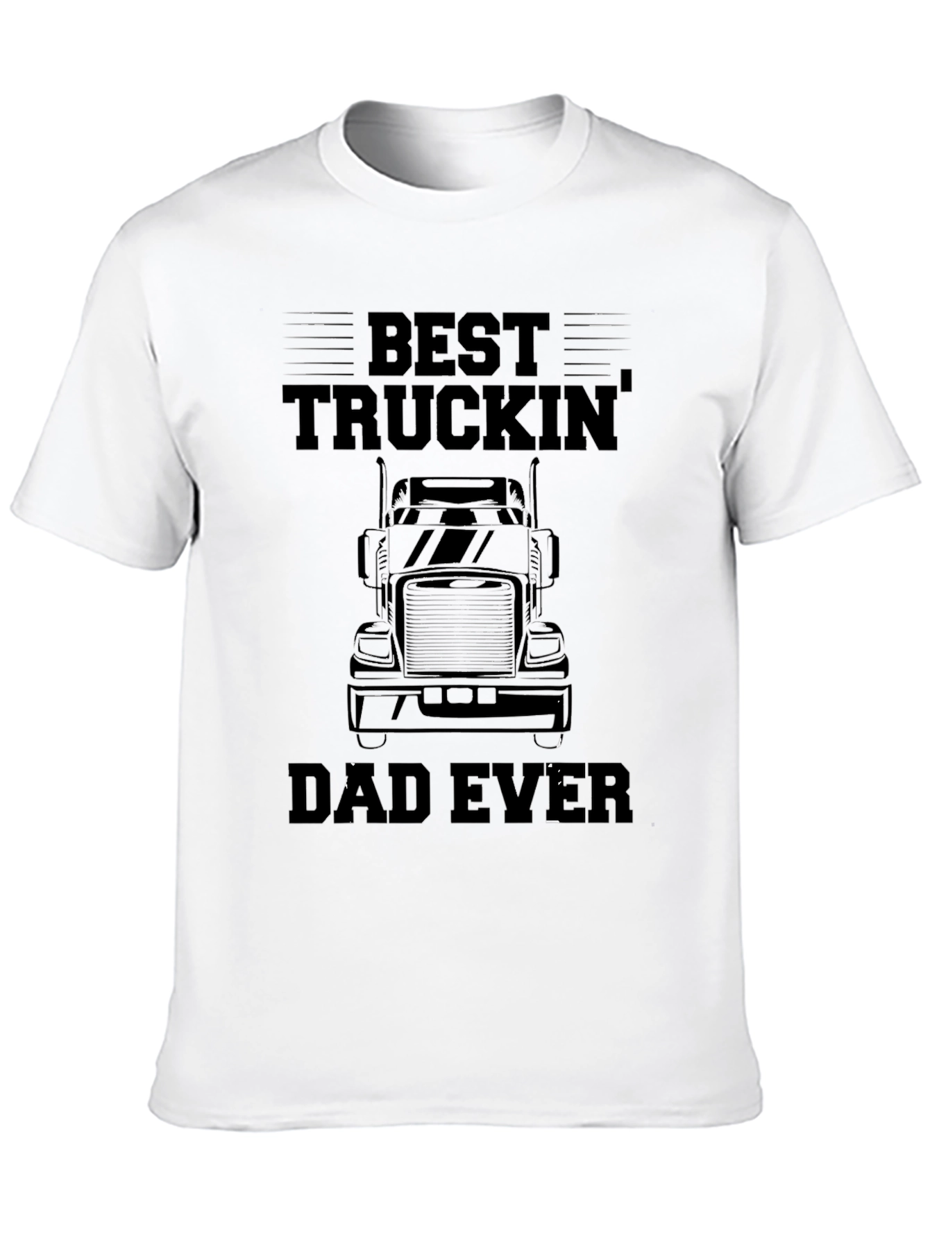 Black Best Truckin' Dad Ever T-Shirt - Black view 10