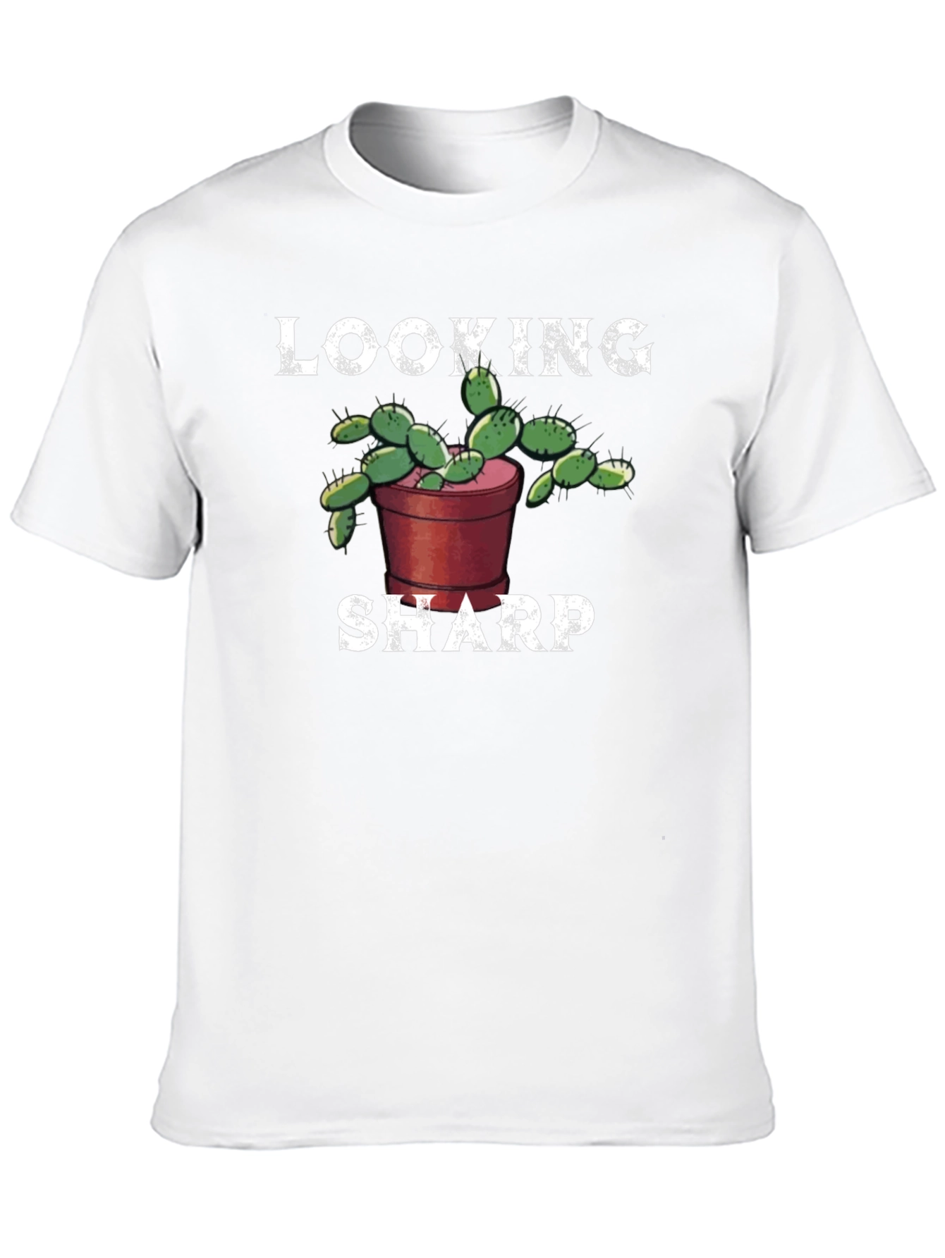 Black Looking Sharp Cactus T-Shirt view 10
