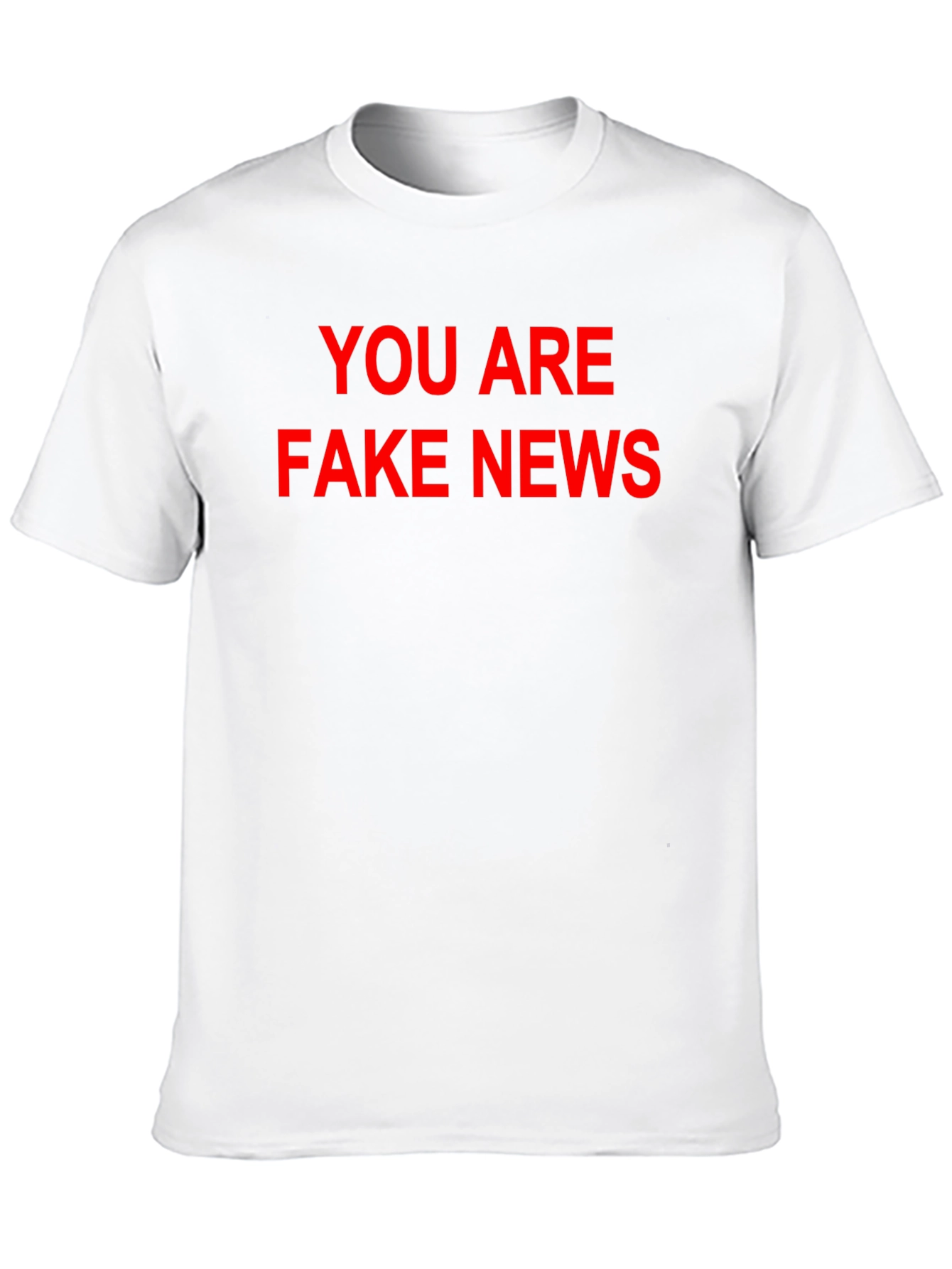 Black You Are Fake News Black T-Shirt view 10