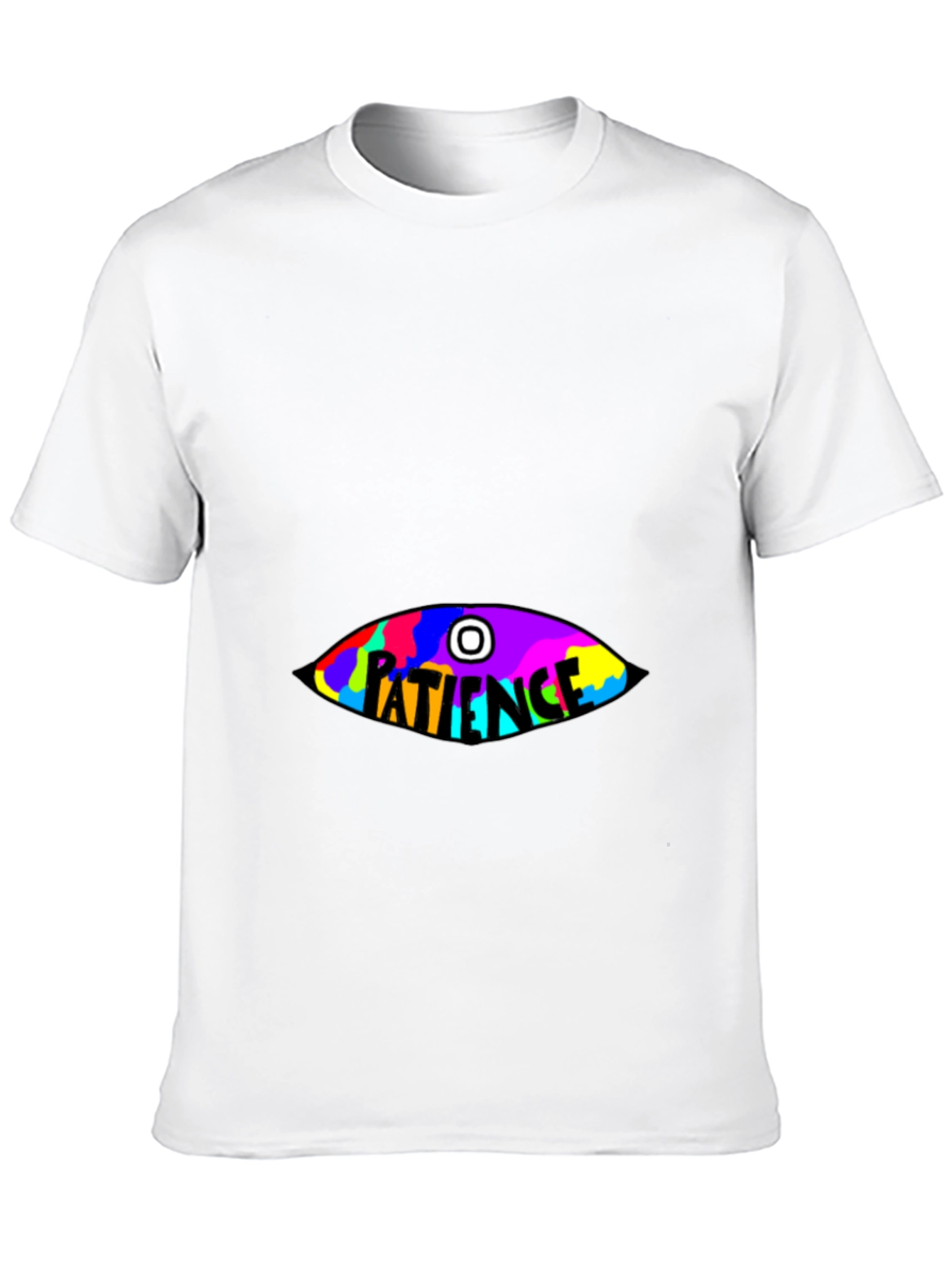 Black Patience Graphic Tee - Eye-Catching Design view 10