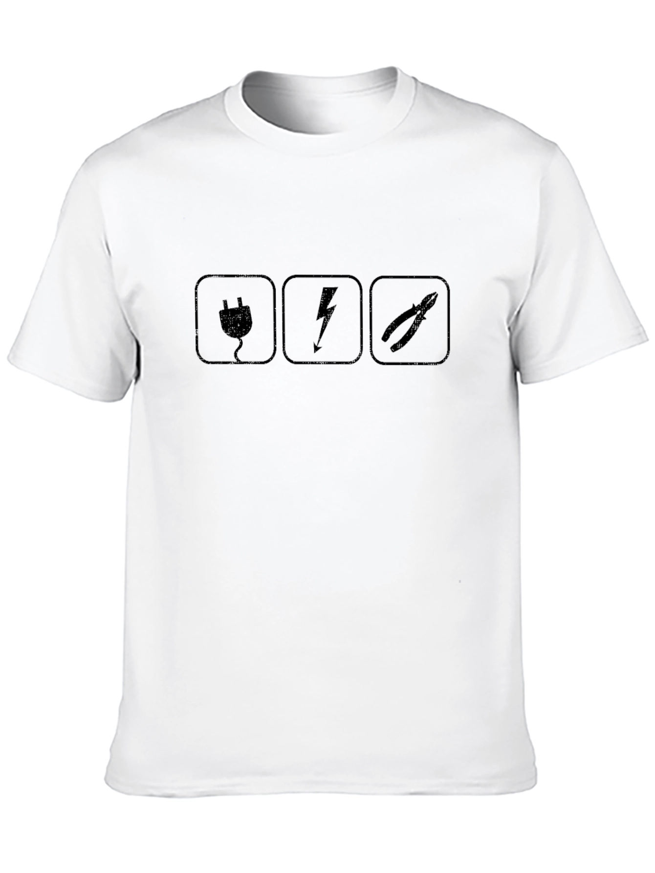 Black Electrician Tools Graphic Tee view 10