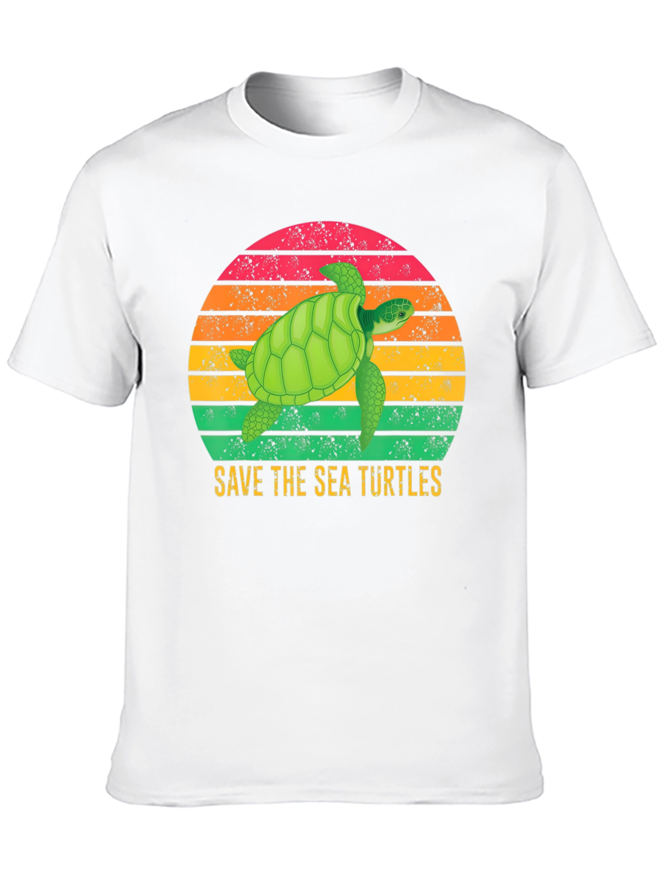 Black Save The Sea Turtles T-Shirt view 10