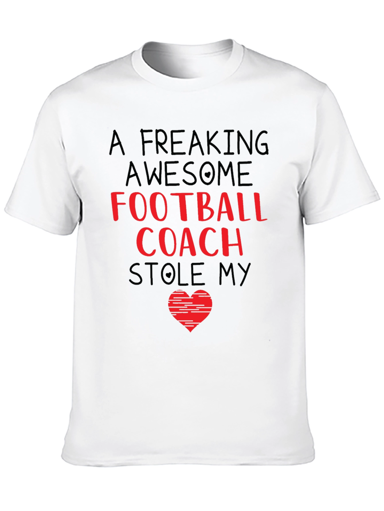 Black Awesome Football Coach T-Shirt view 10