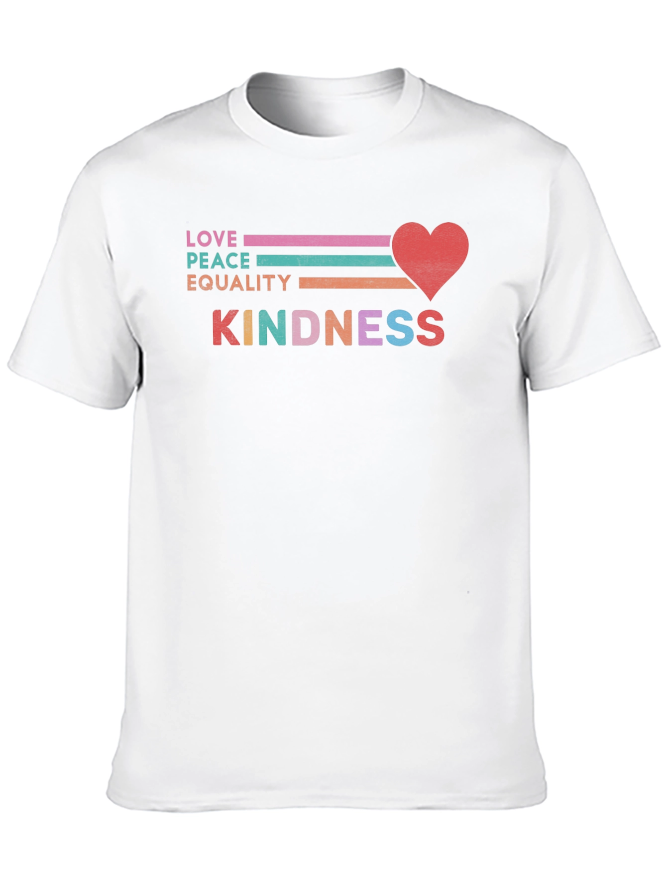 Black Love Peace Equality Kindness T-Shirt view 10