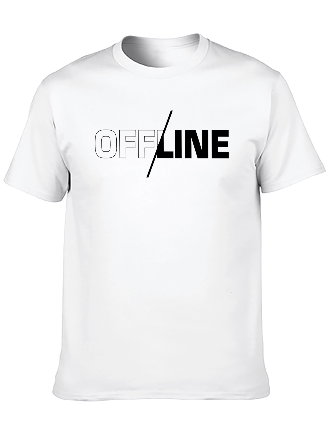 Black Offline Graphic T-Shirt - Black Casual Tee view 10