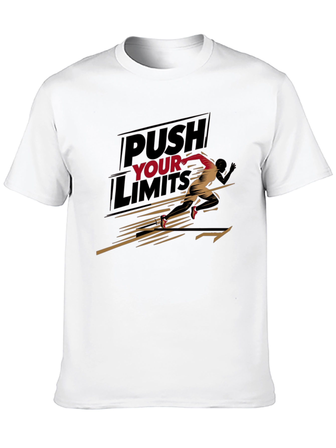 Black Push Your Limits Graphic Tee - Motivation view 10
