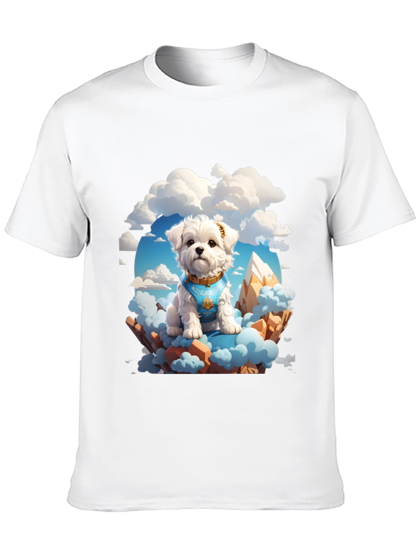 Black Dog in the Clouds T-Shirt view 10
