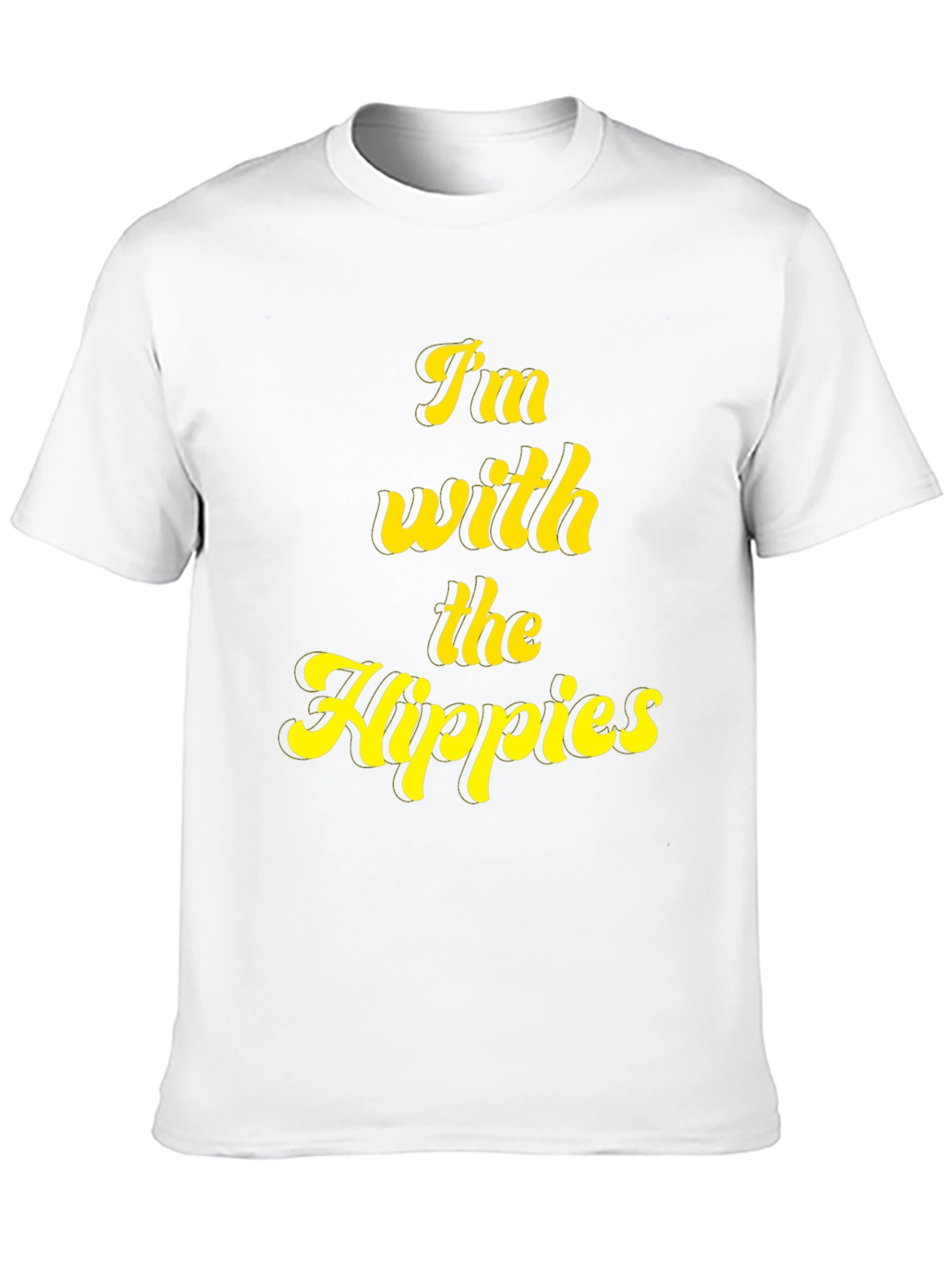 Black I'm With The Hippies Graphic T-Shirt view 10