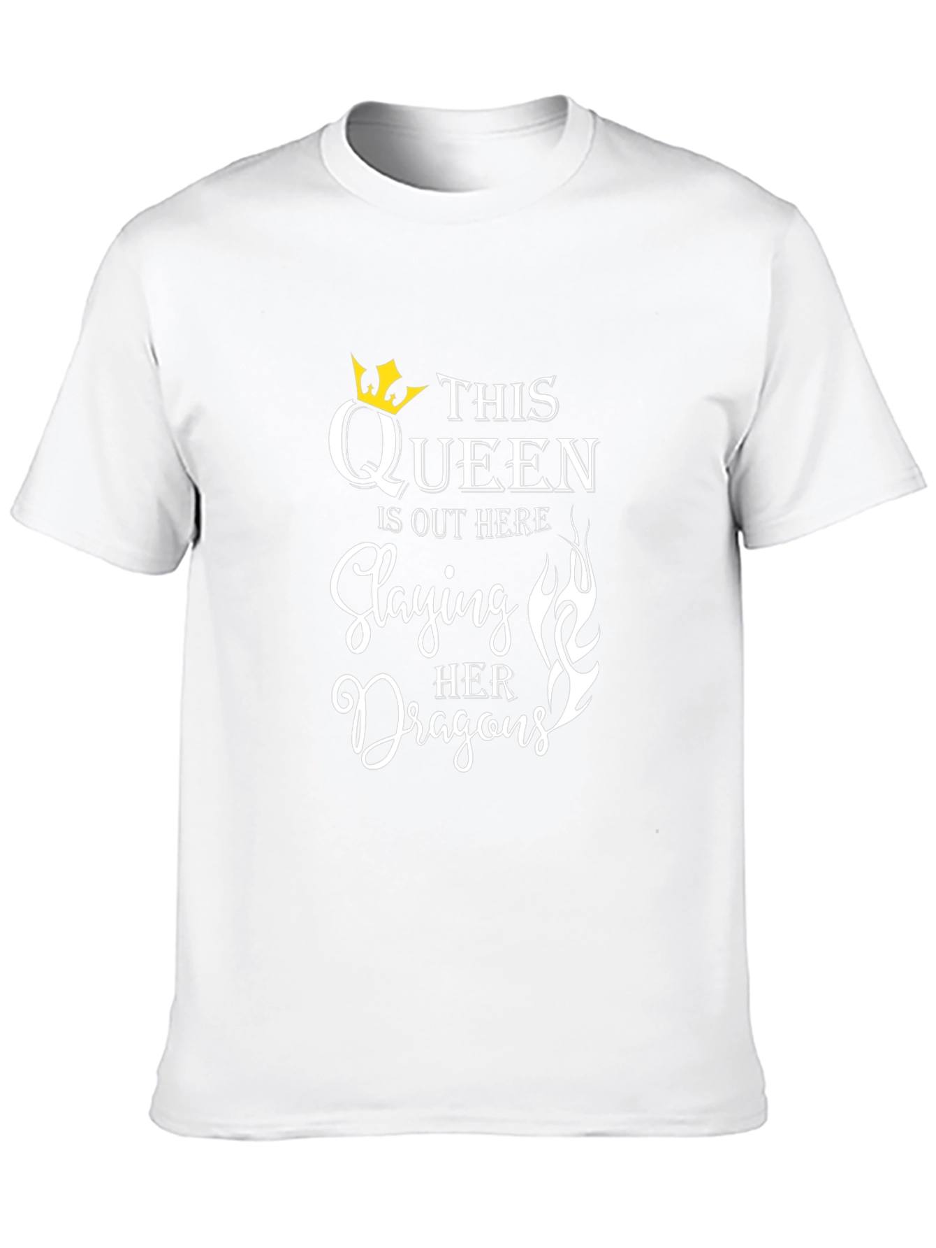 Black Queen Slaying Dragons T-Shirt - Black view 10