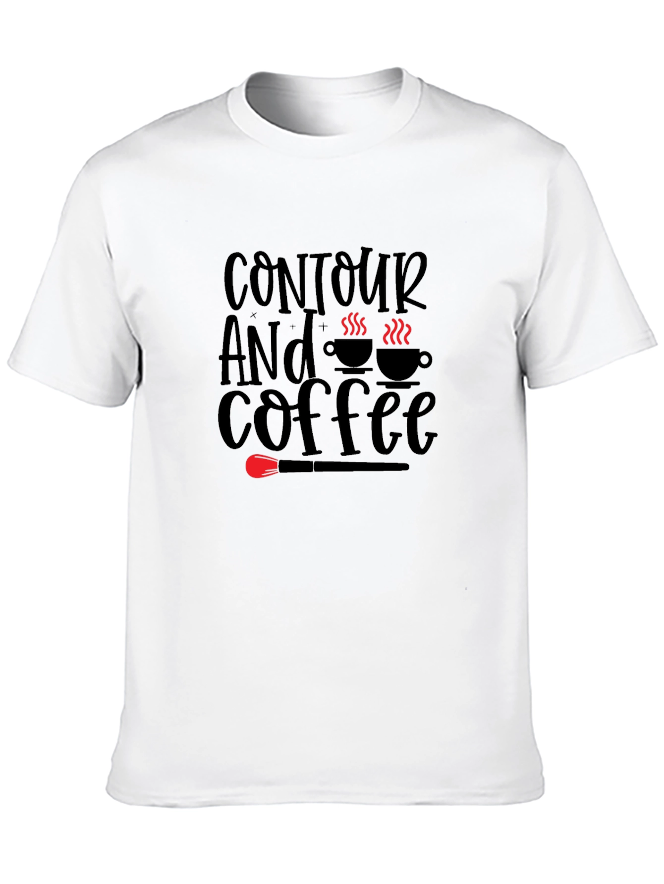 Black Contour and Coffee T-Shirt view 10