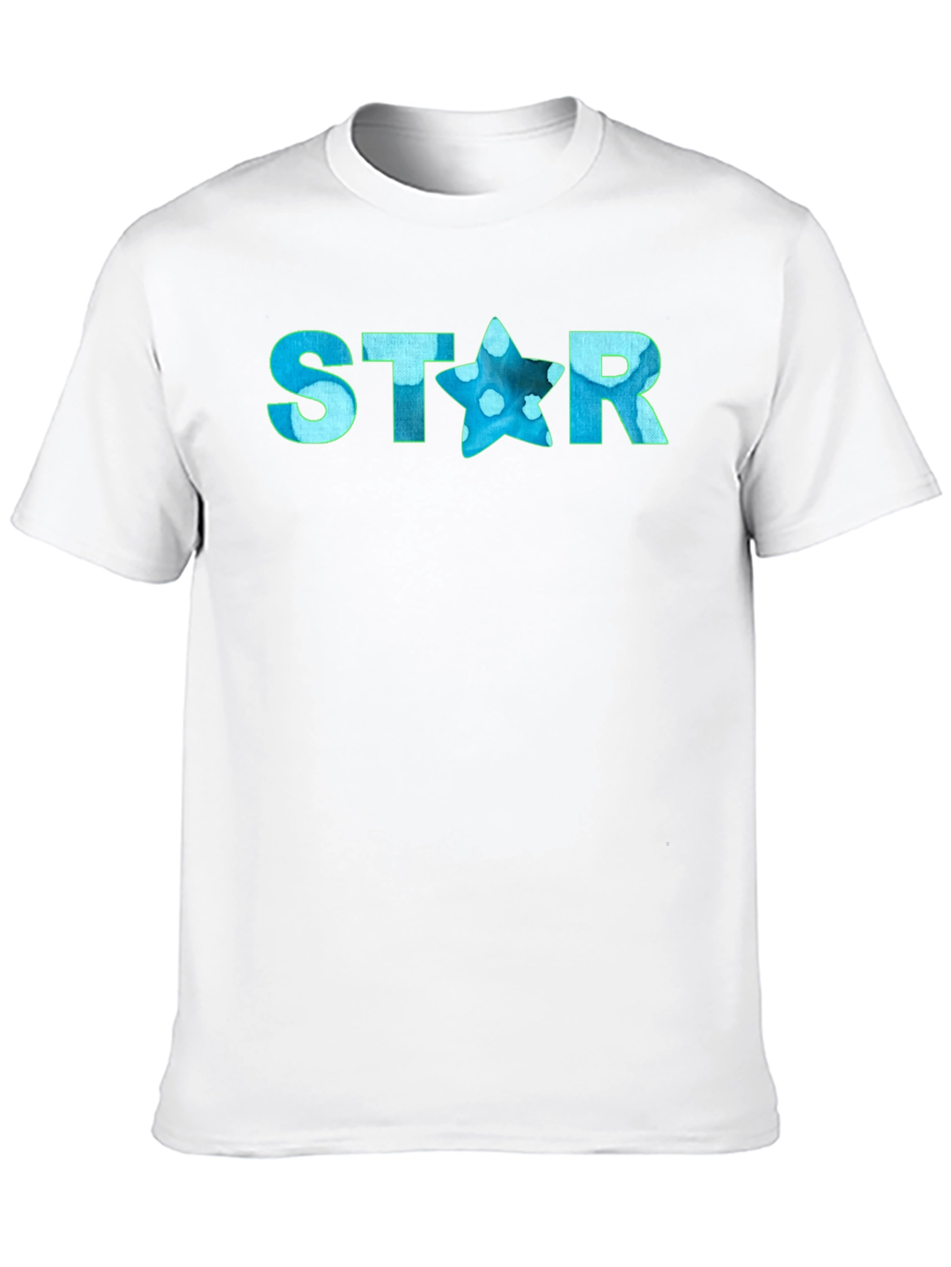 Black STAR Graphic Men's Black T-Shirt view 10