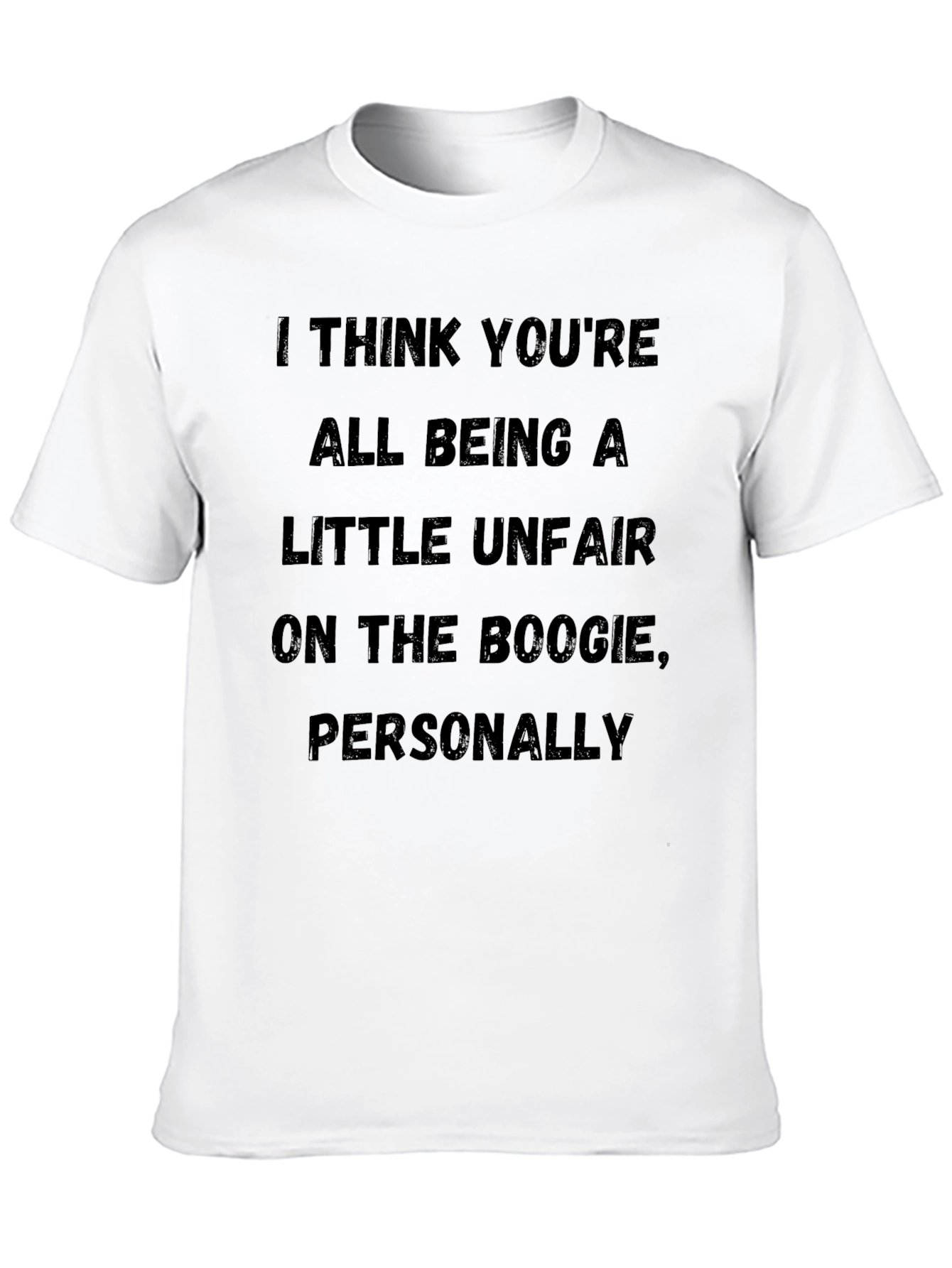 Black Boogie T-Shirt - Funny Quote Tee view 10