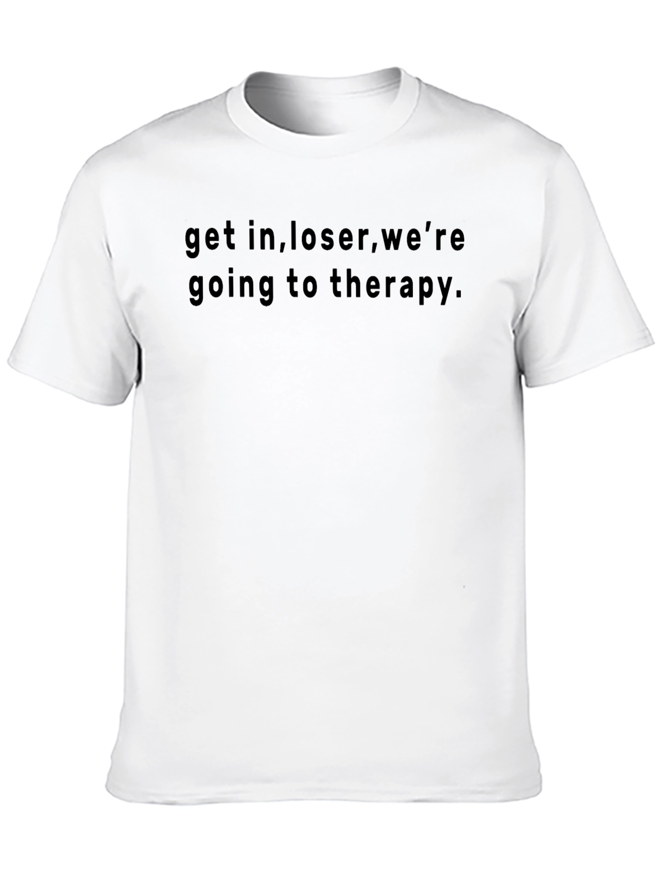 Black Get In Loser Therapy Tee - Comfort & Style view 10