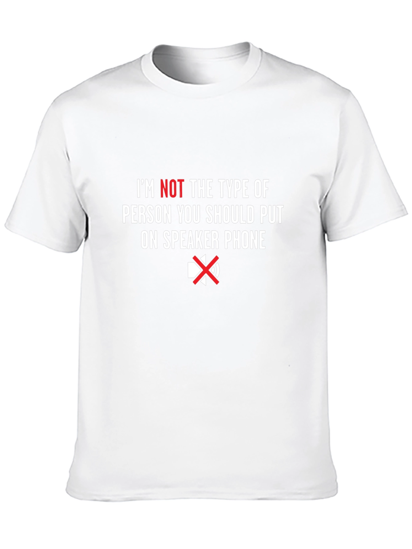 Black Speaker Phone T-Shirt Funny Sarcastic Tee view 10