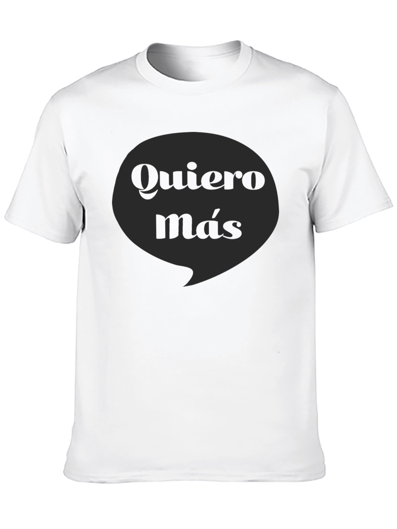 Black Quiero Más Graphic Tee - Black Cotton T-Shirt view 10