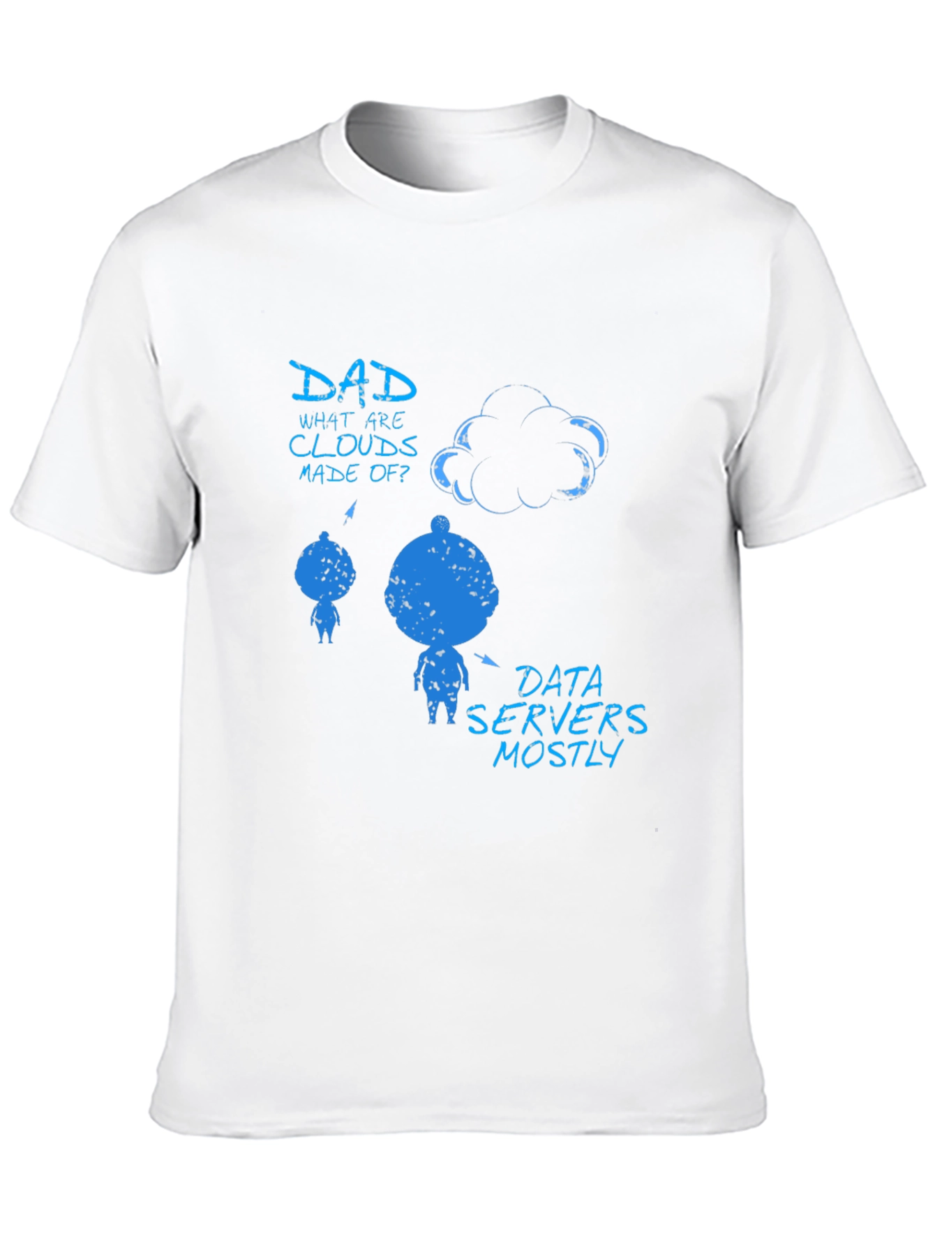 Black Dad What are Clouds Made Of? Graphic T-Shirt view 10