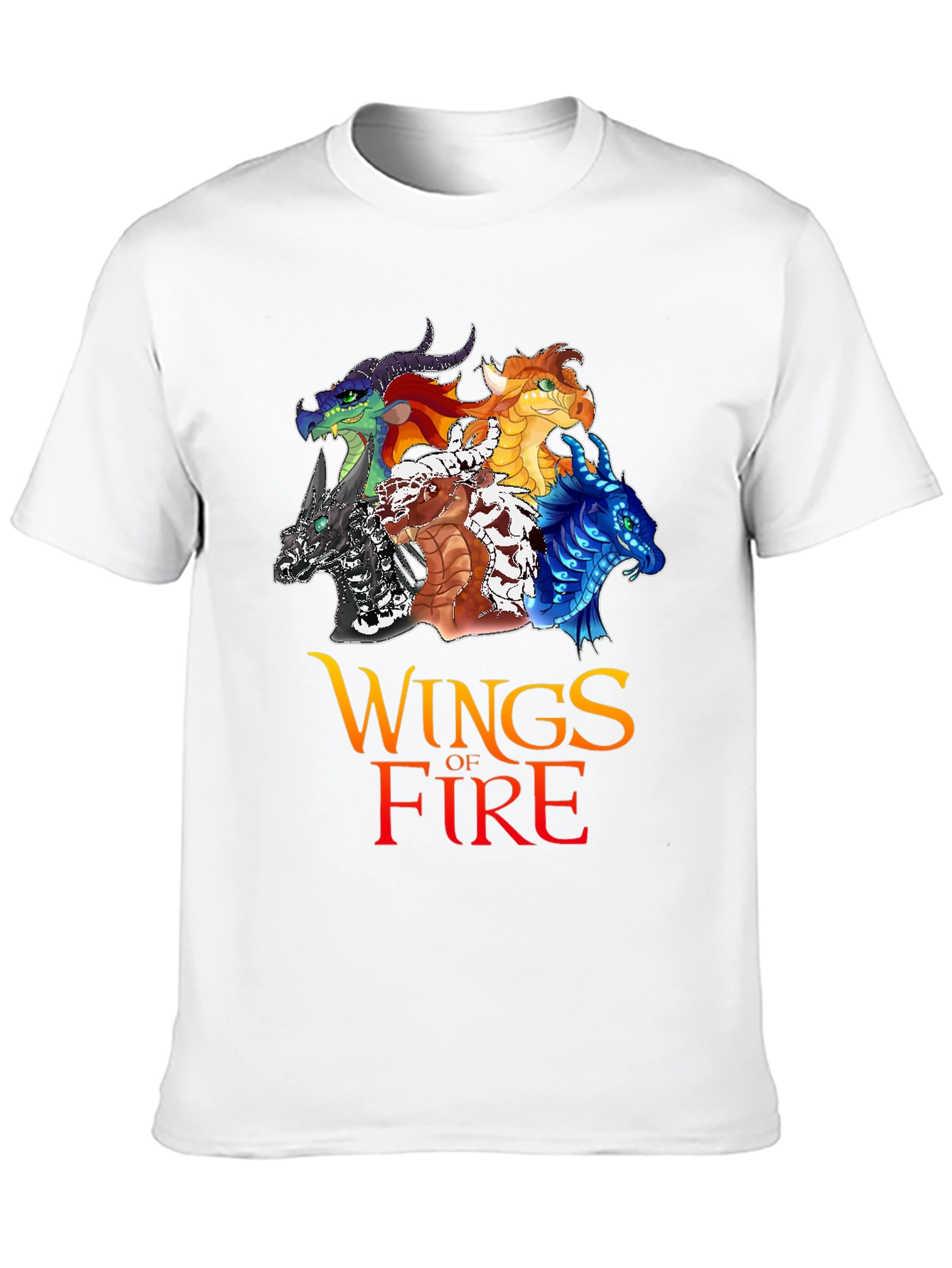 Black Wings of Fire Graphic T-Shirt view 10