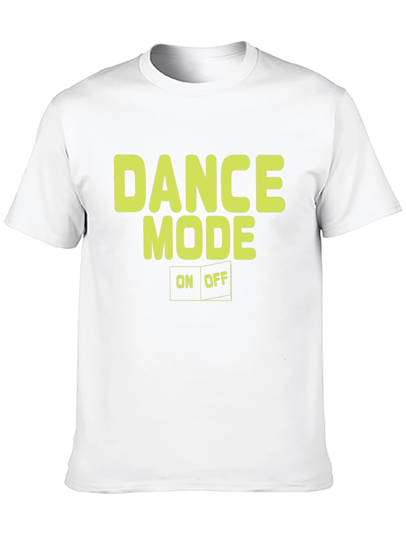 Black Dance Mode On/Off Graphic Tee - Black Cotton T-Shirt view 10