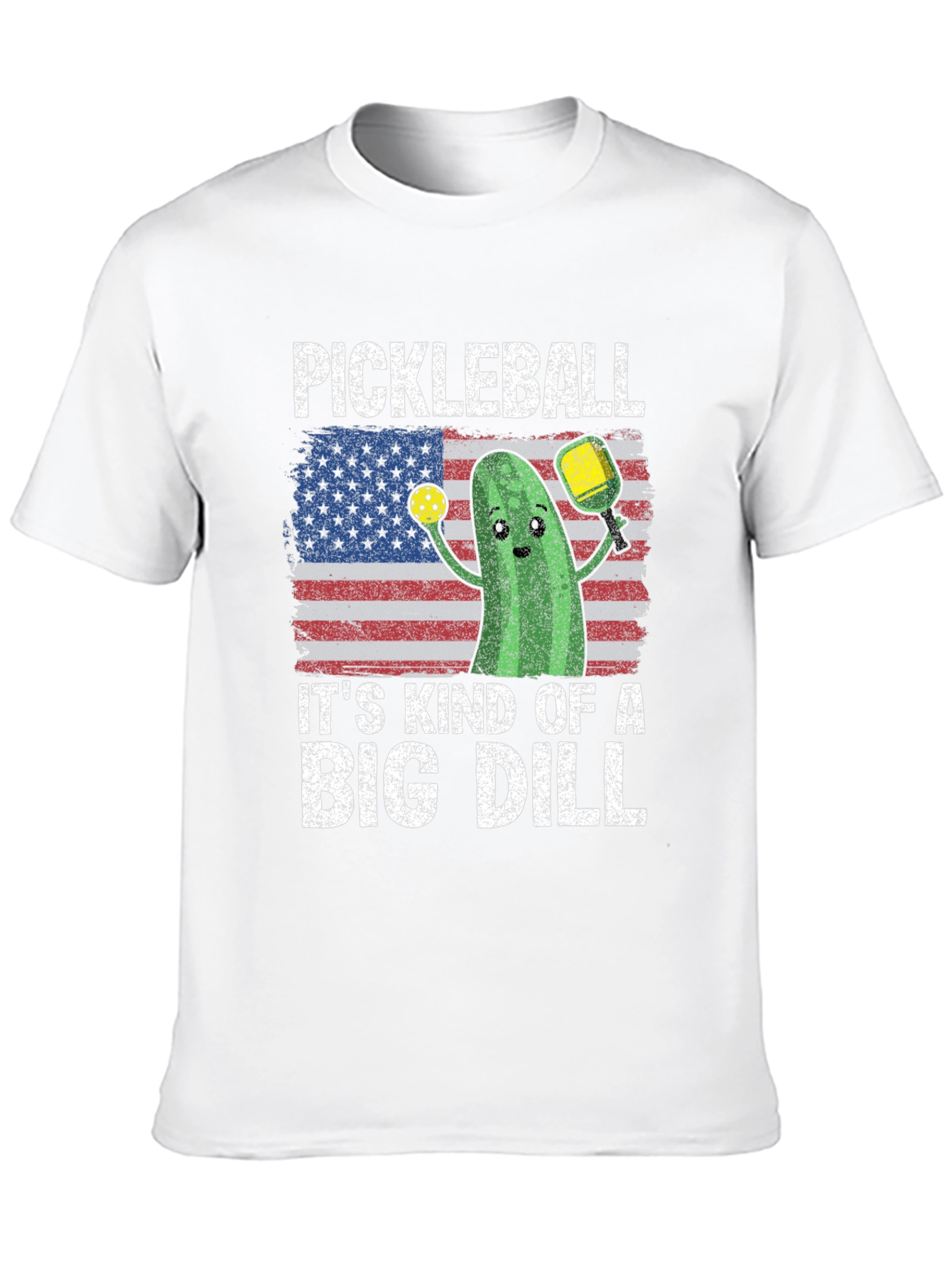 Black Pickleball Big Dill Graphic Tee view 10