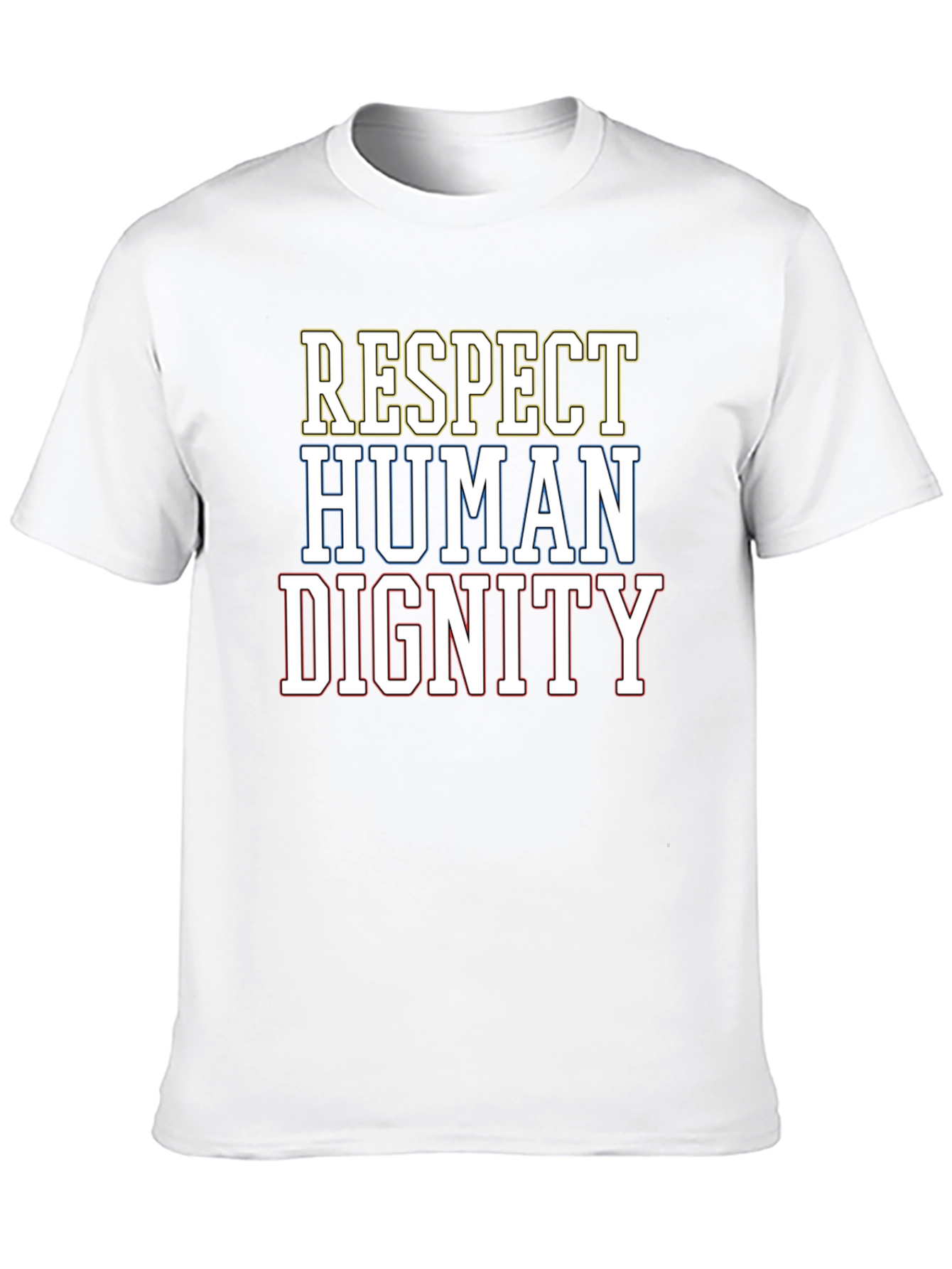 Black Respect Human Dignity Graphic Tee view 10