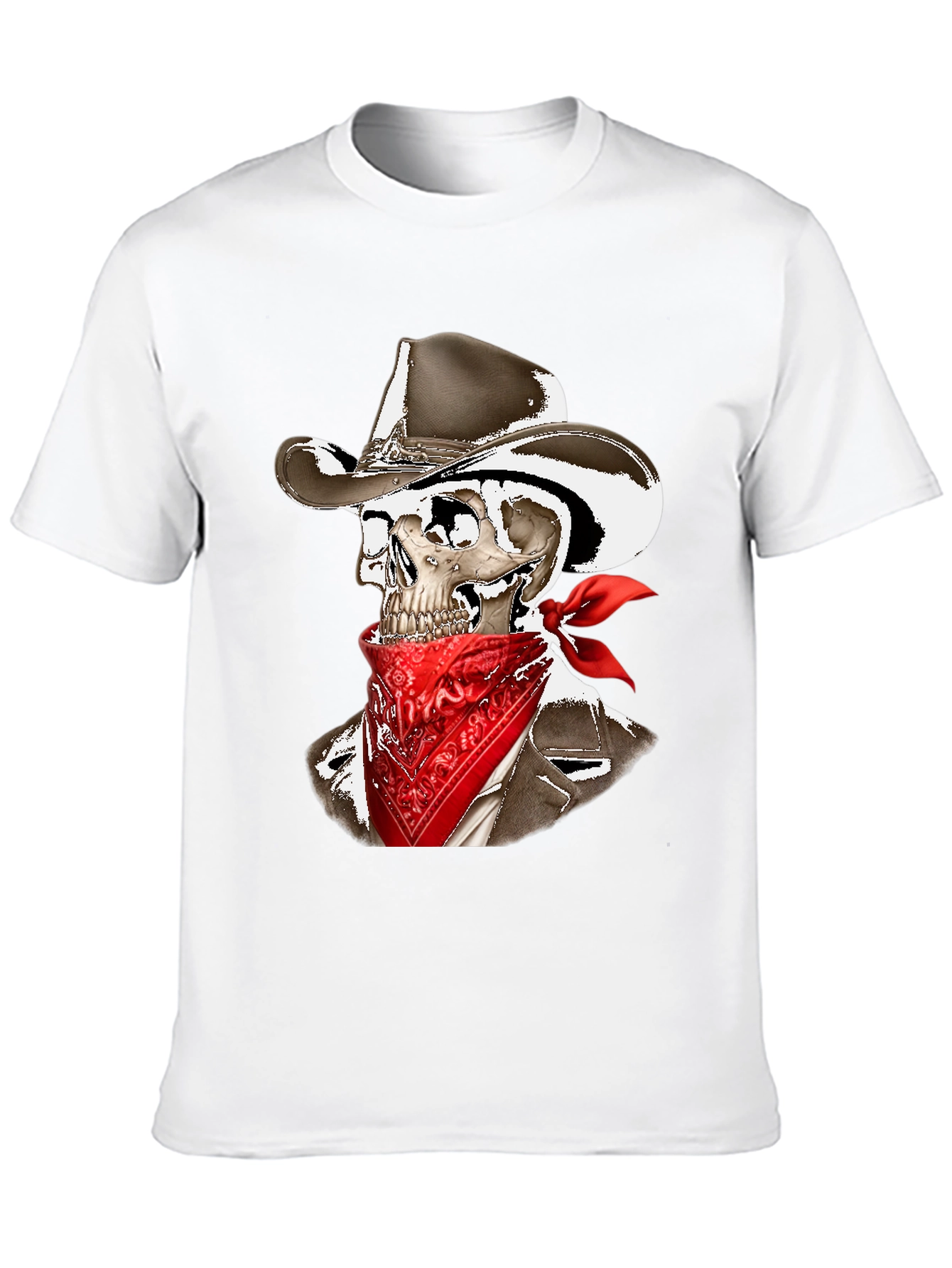 Black Cowboy Skeleton Graphic Tee view 10