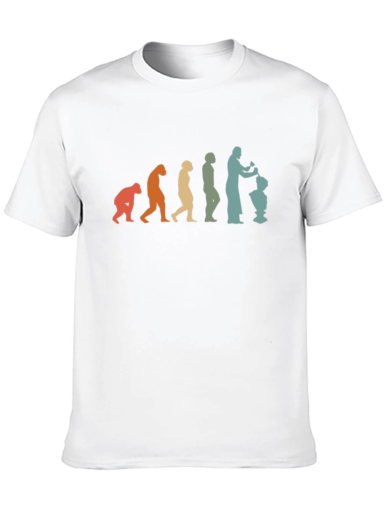 Black Evolution of Art T-Shirt view 10