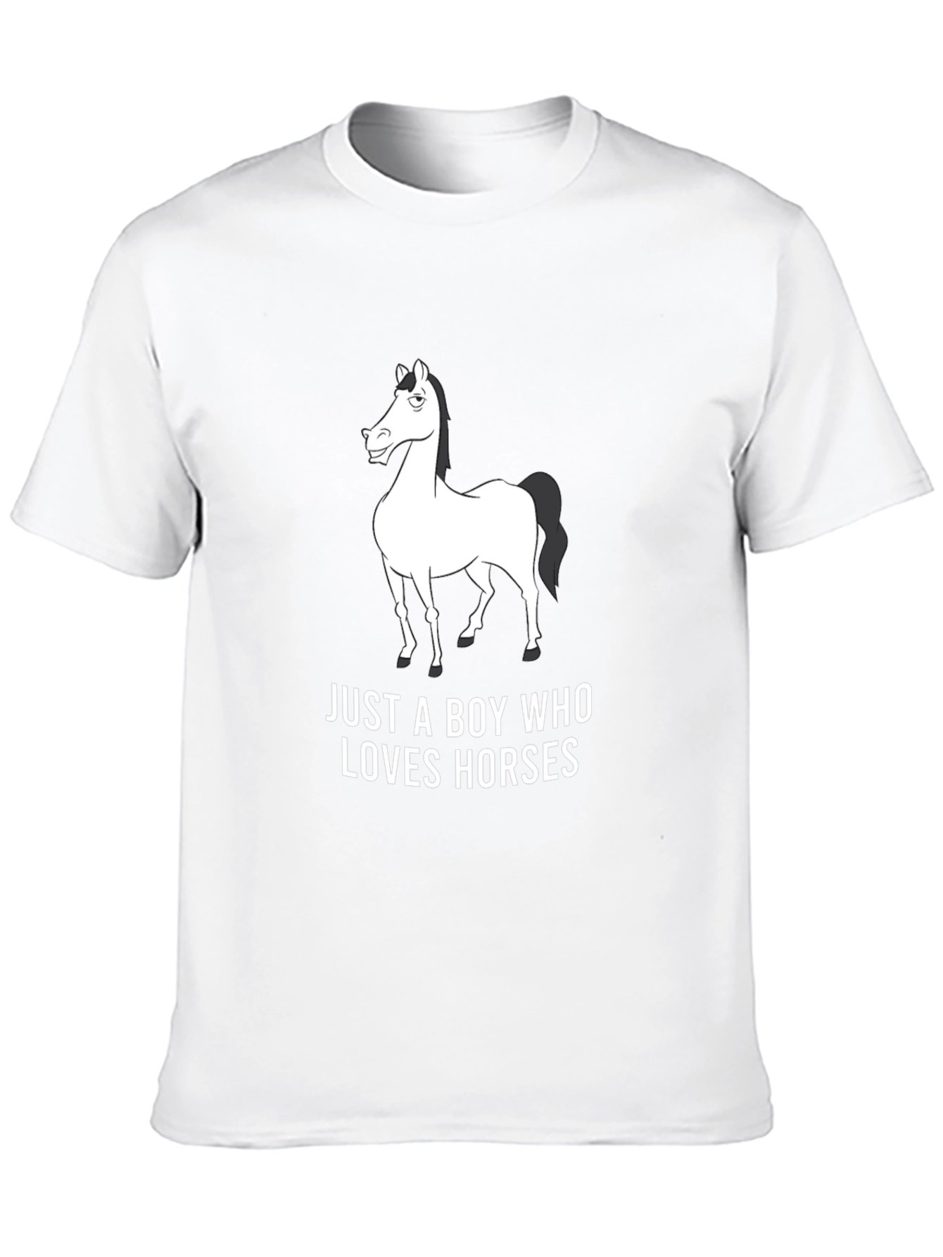 Black Horse Lover Graphic Tee - Black view 10