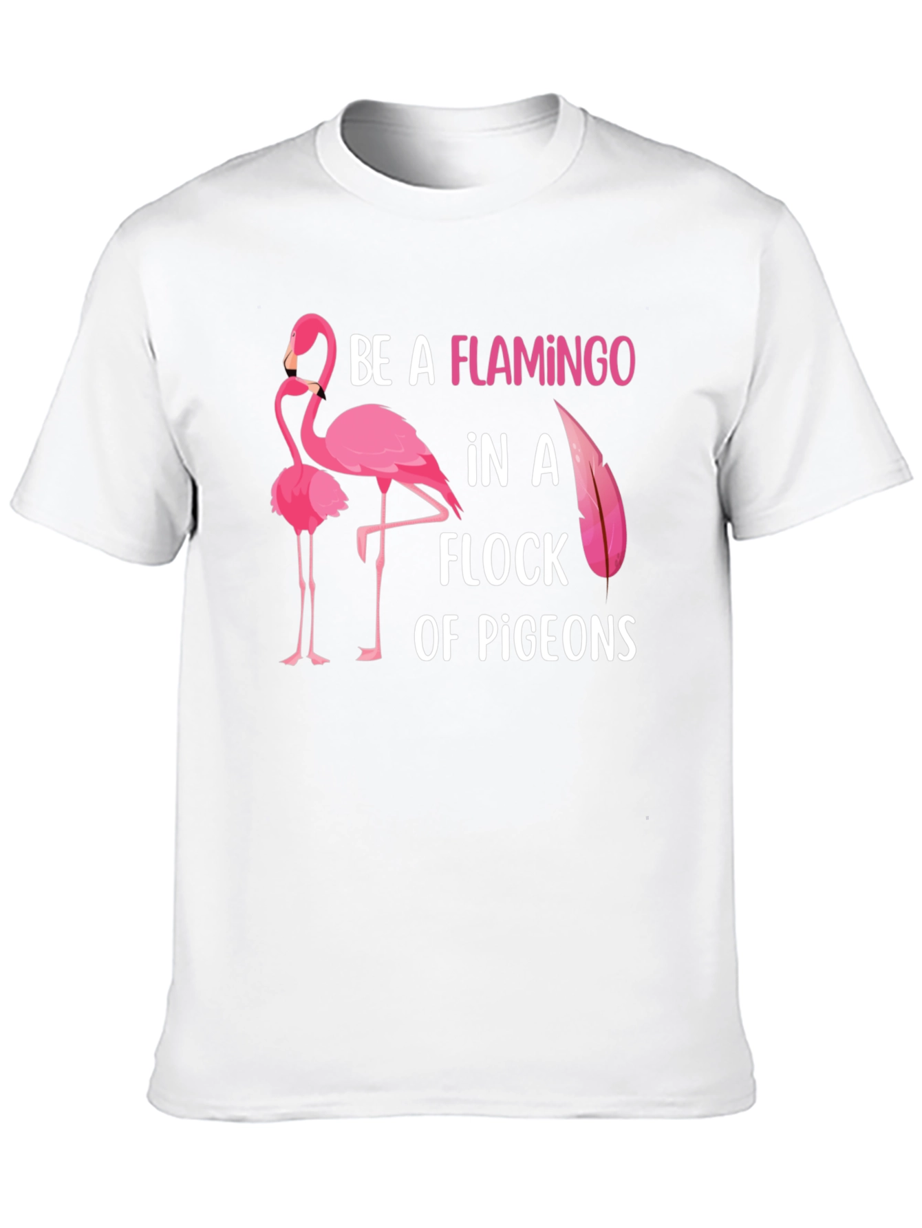 Black Be a Flamingo Graphic T-Shirt view 10