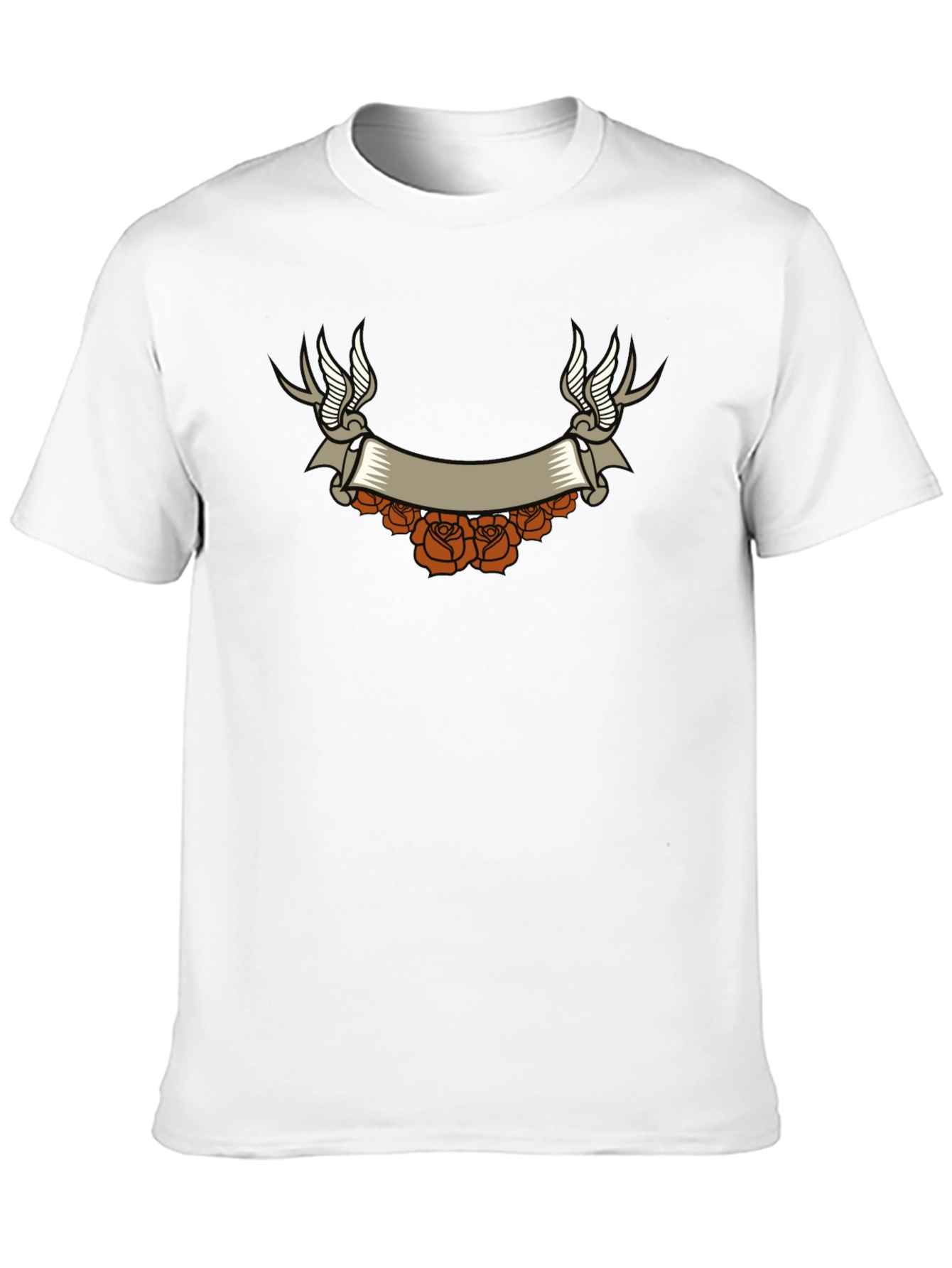 Black Vintage Tattoo Graphic T-Shirt - Black view 10