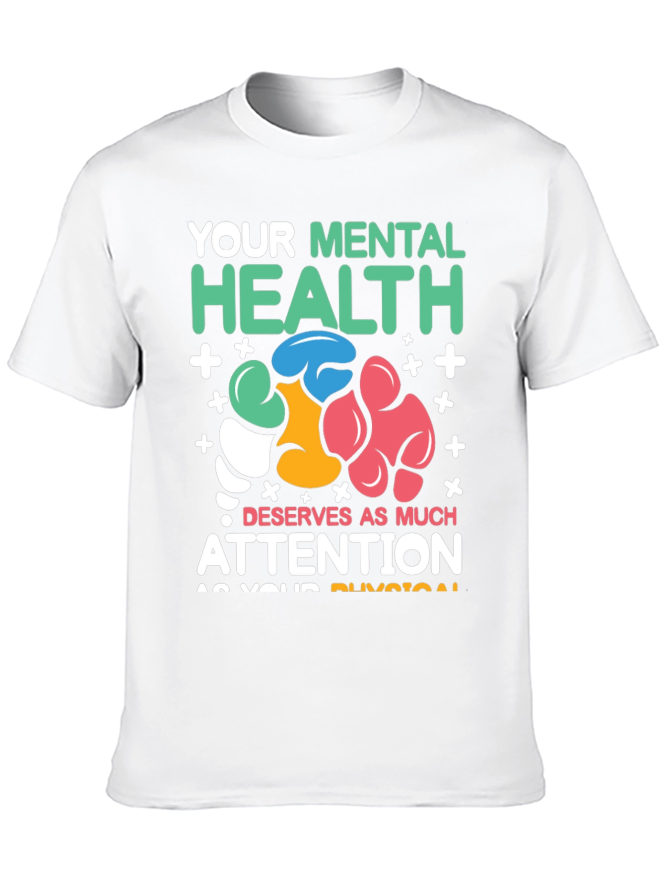 Black Mental Health Awareness Graphic T-Shirt view 10