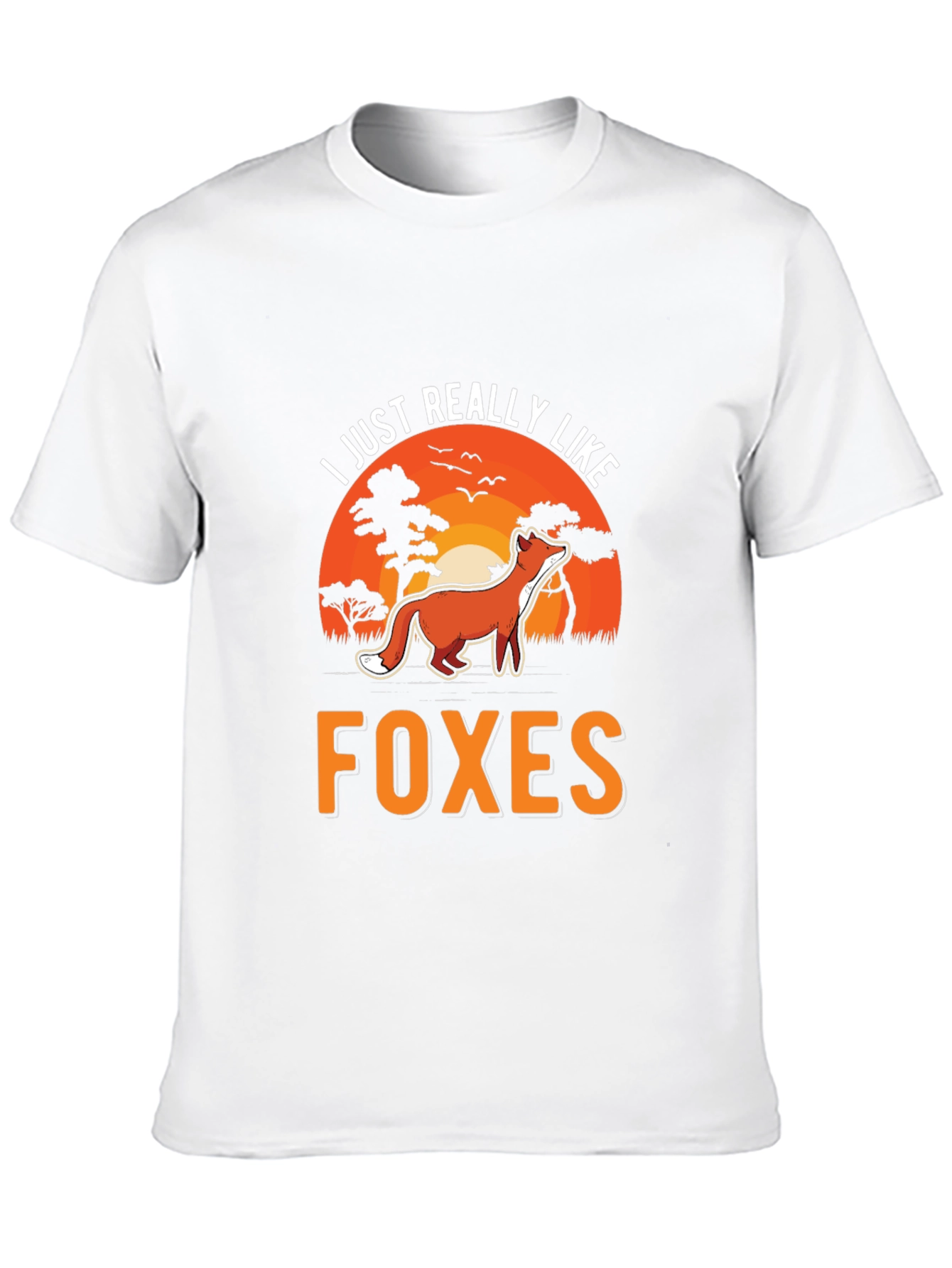 Black I Just Really Like Foxes Graphic Tee view 10
