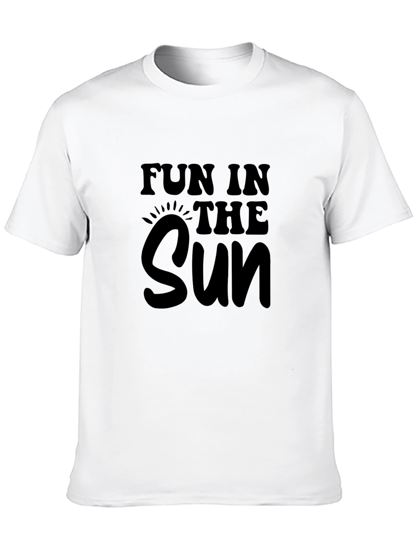 Black Fun in the Sun Black Graphic T-Shirt view 10