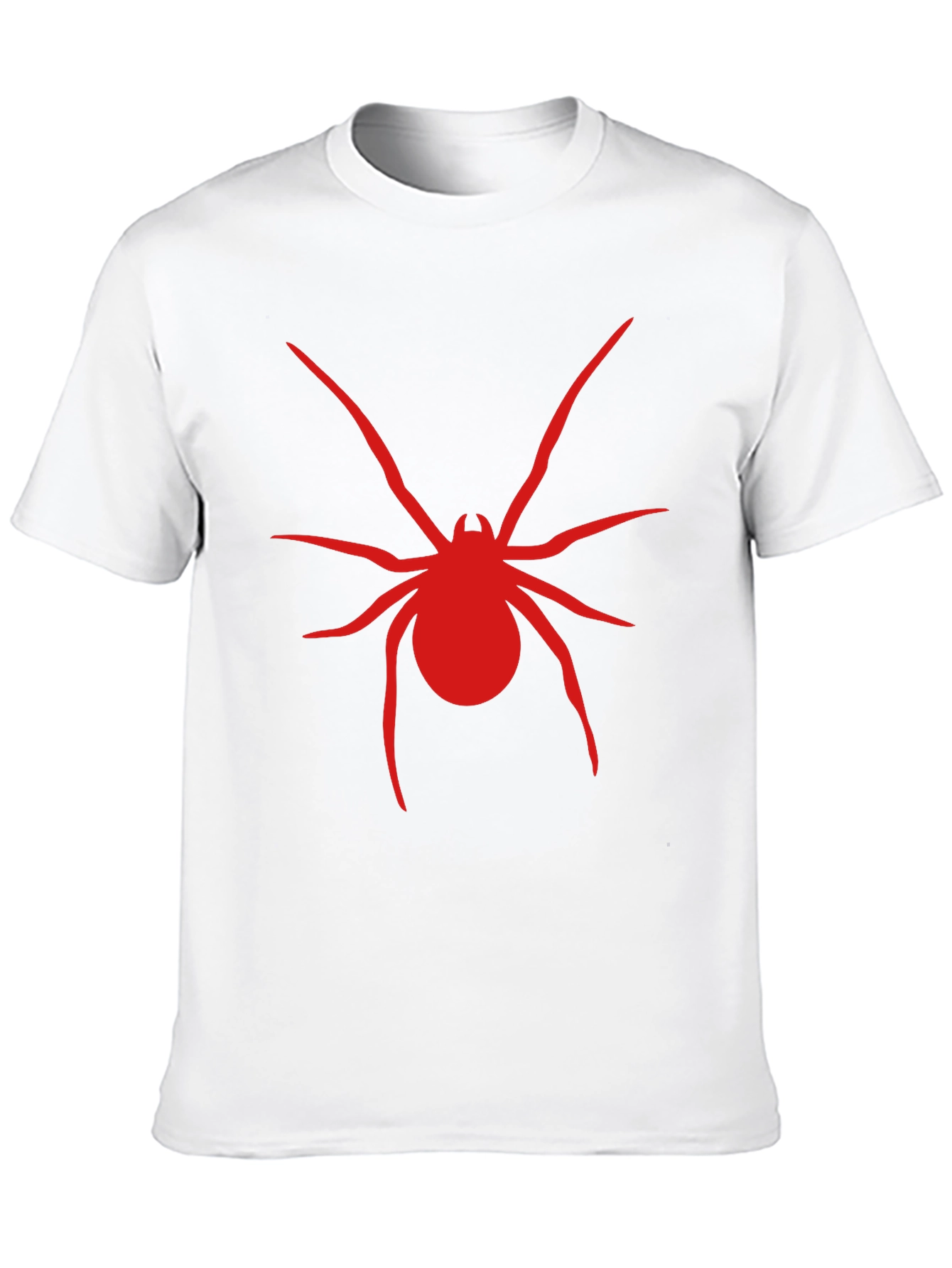 Red Spider Graphic Black T-Shirt - 10