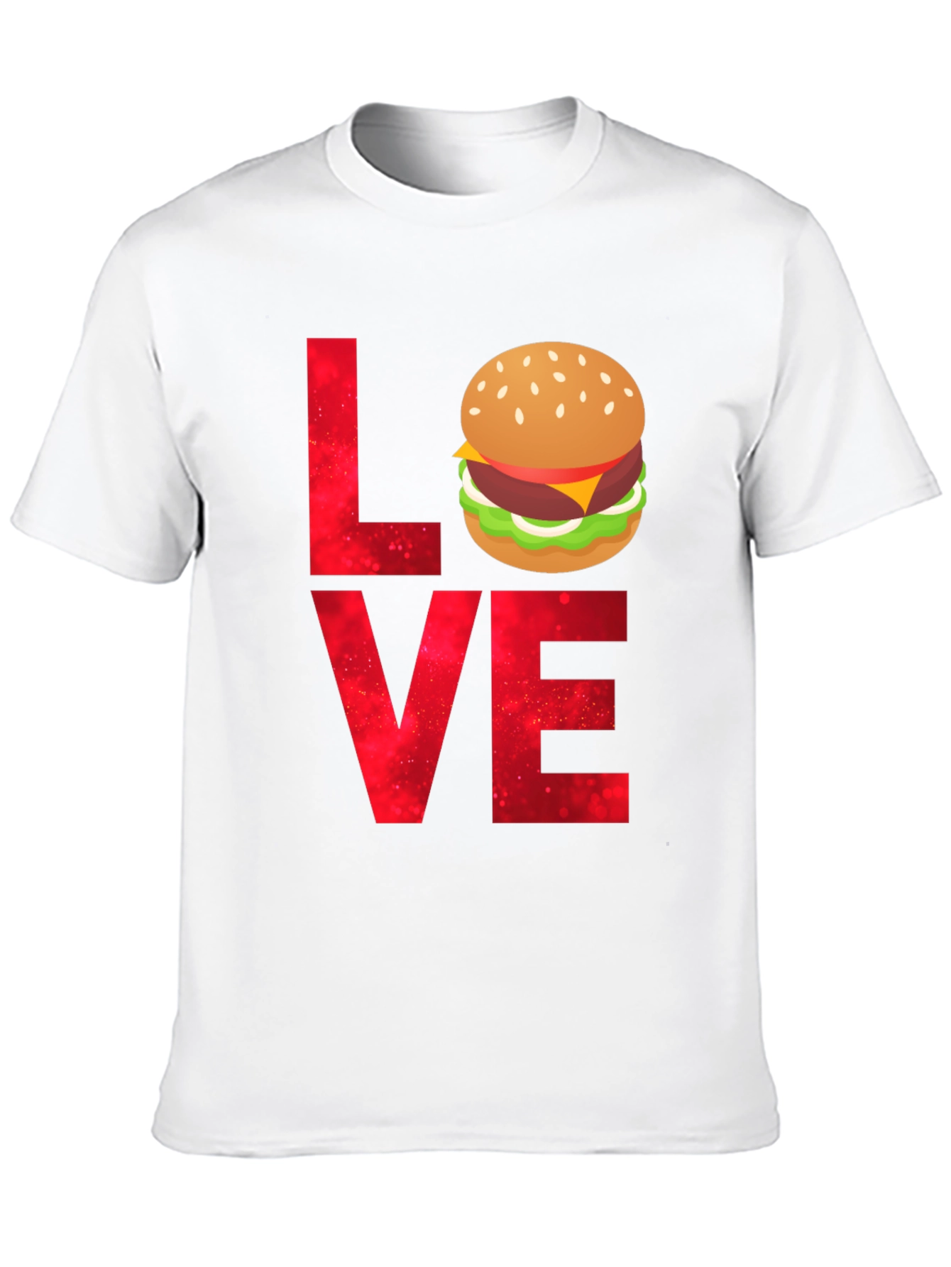 Black Love Burger T-Shirt - Foodie Tee view 10